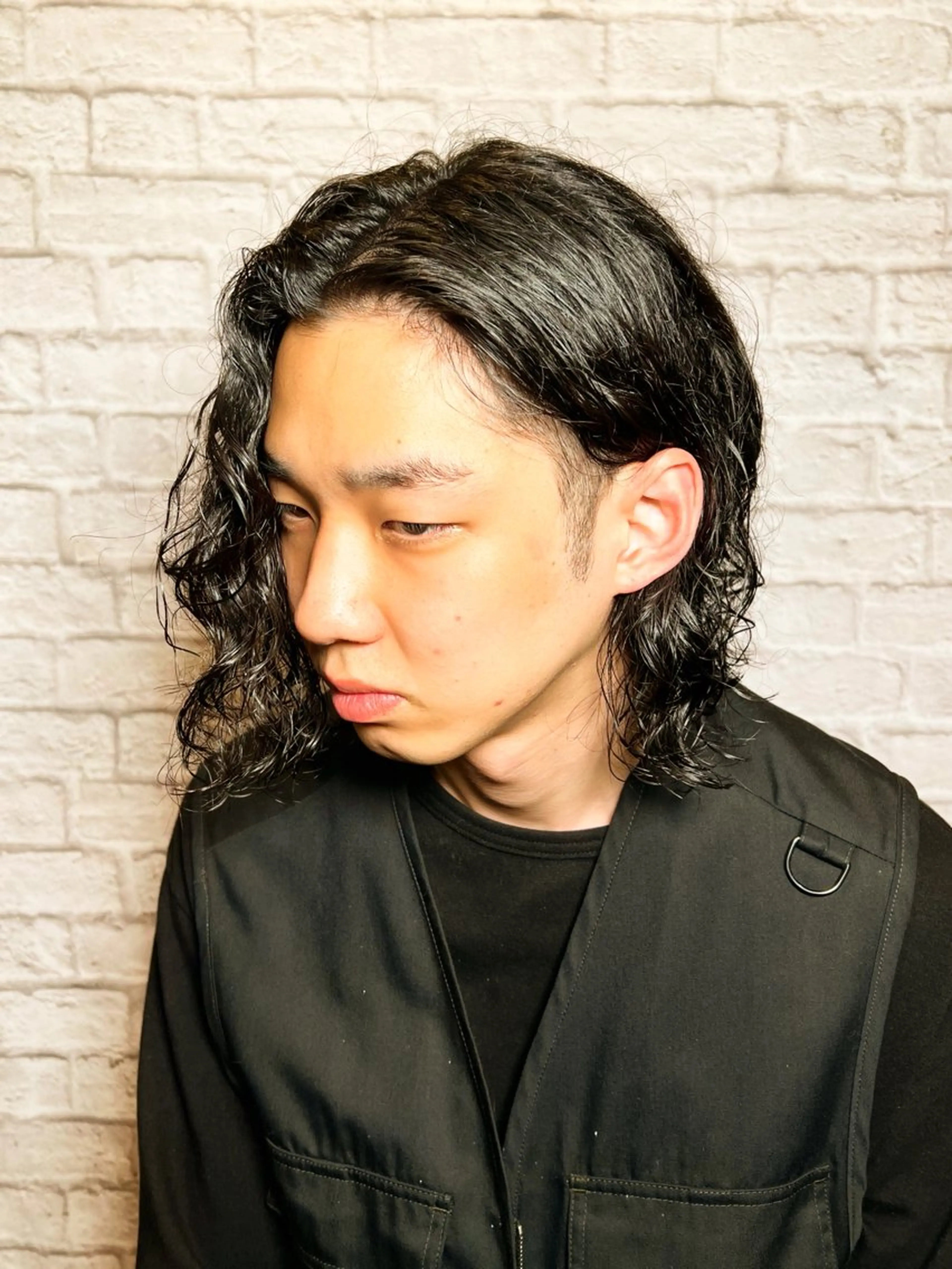 ロング カラー パーマ ヘアアレンジ メンズ カット パーマ メンズカット/パーマ 山崎航平💈のヘアスタイル