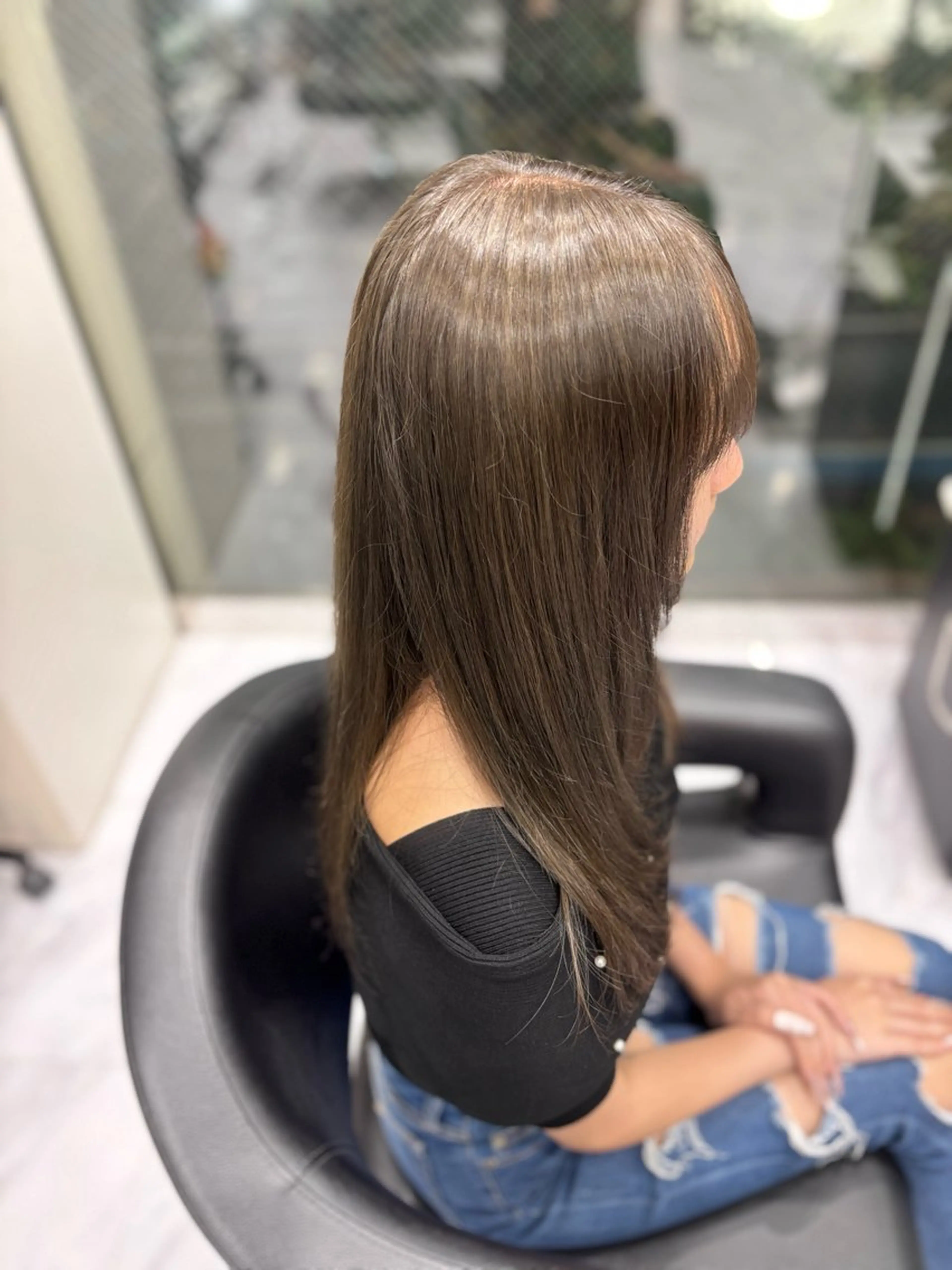 ロング カラー グレージュ NOAHL所属・‪🔆‬あやか🔆‬ カラーモデル募集中のヘアスタイル