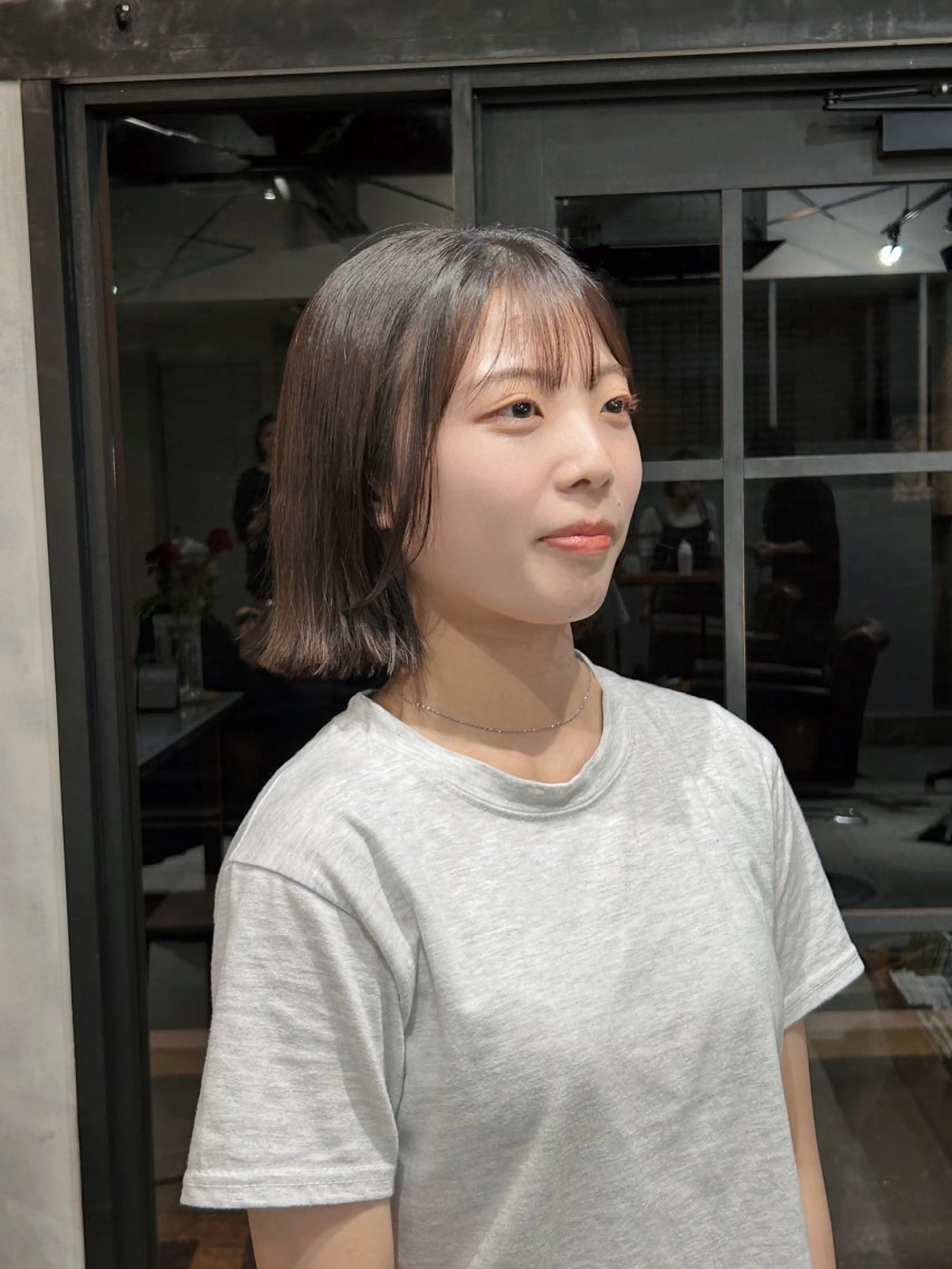 ミディアム パーマ 縮毛矯正 京都/カラー/松野 翔のヘアスタイル