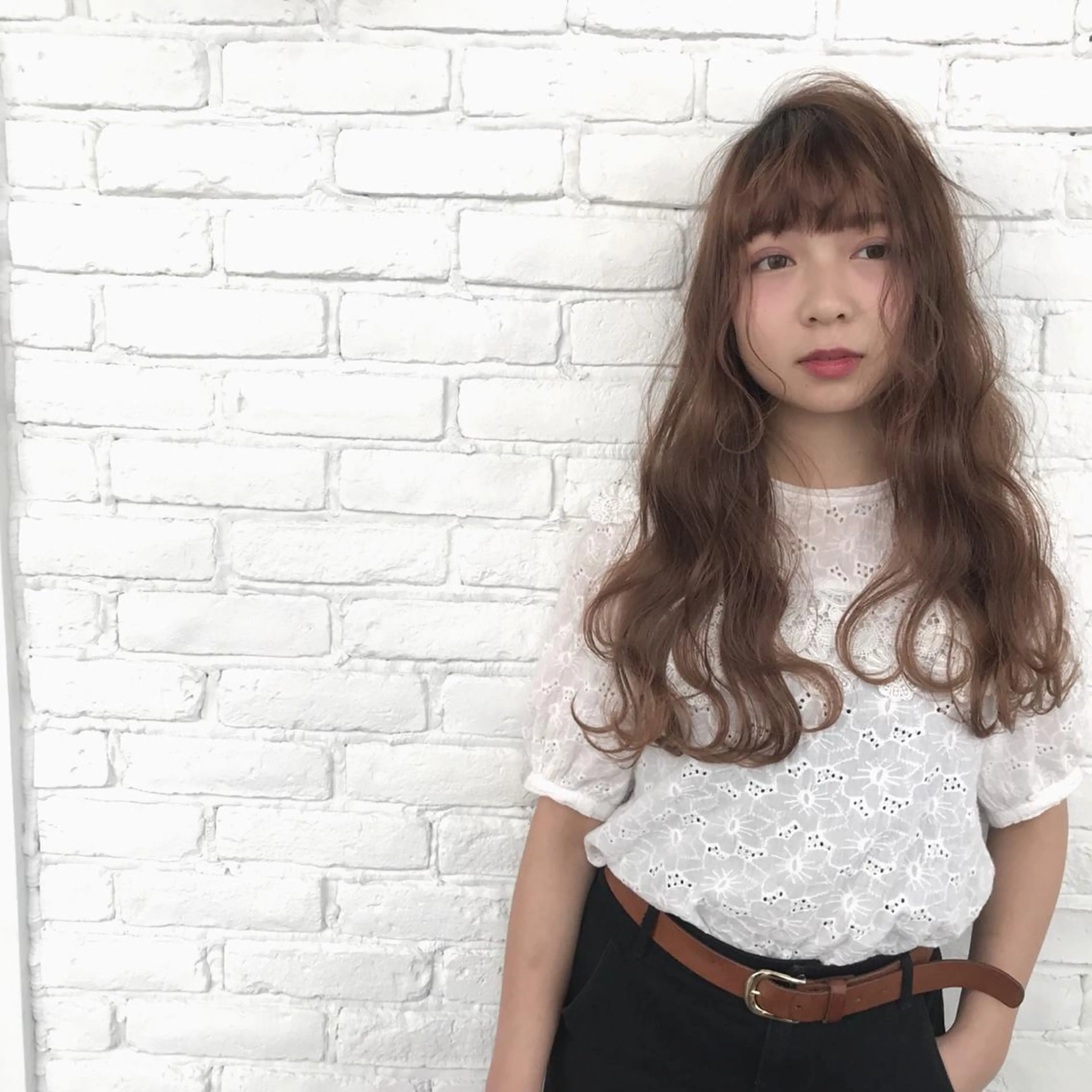 ロング 艶カラー/フェイス レイヤー/たむのヘアスタイル