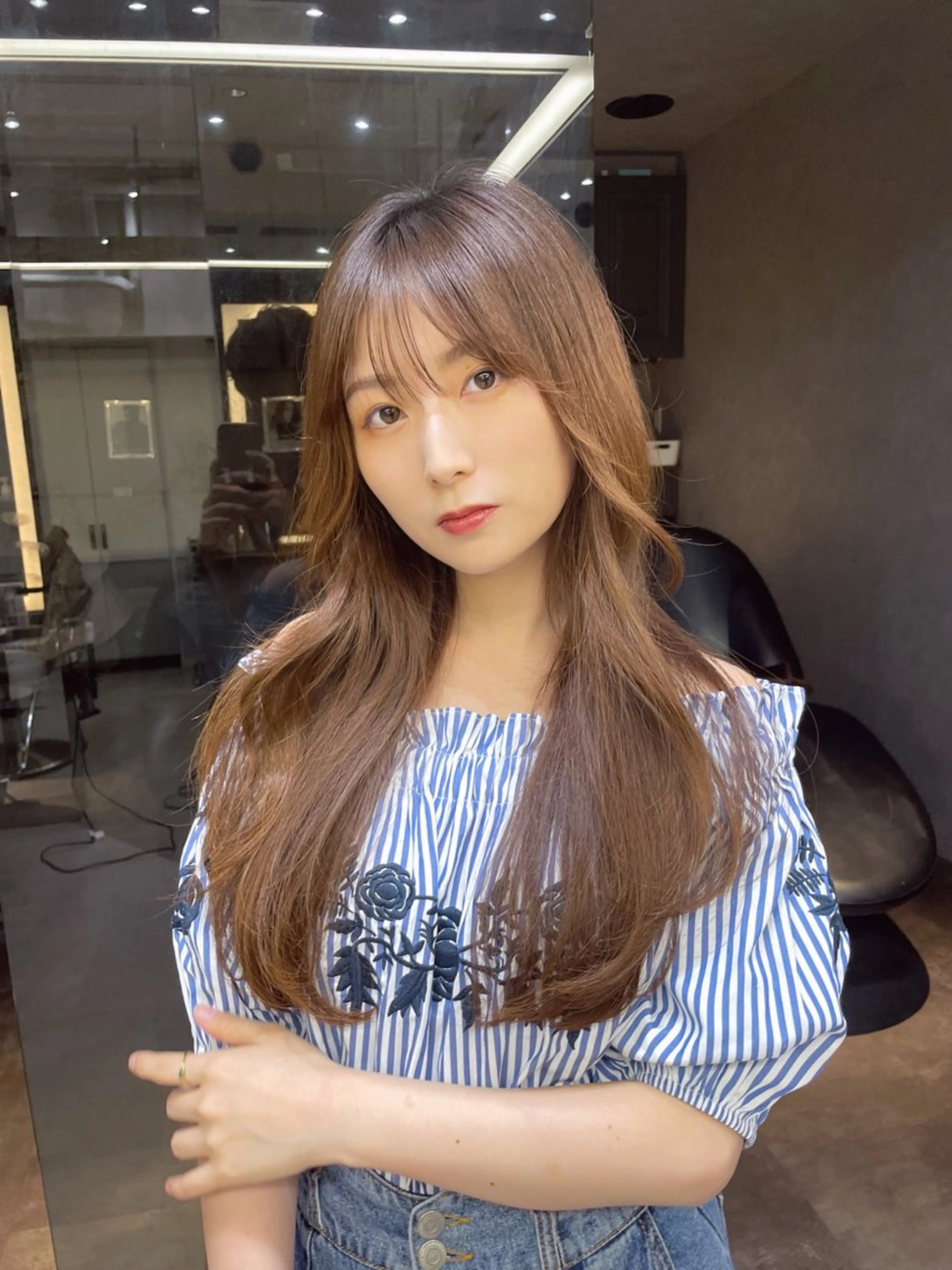 セミロング サロウィン銀座RAYⅡ所属・❣️髪質改善/ 美髪矯正/沼座悠人のヘアスタイル