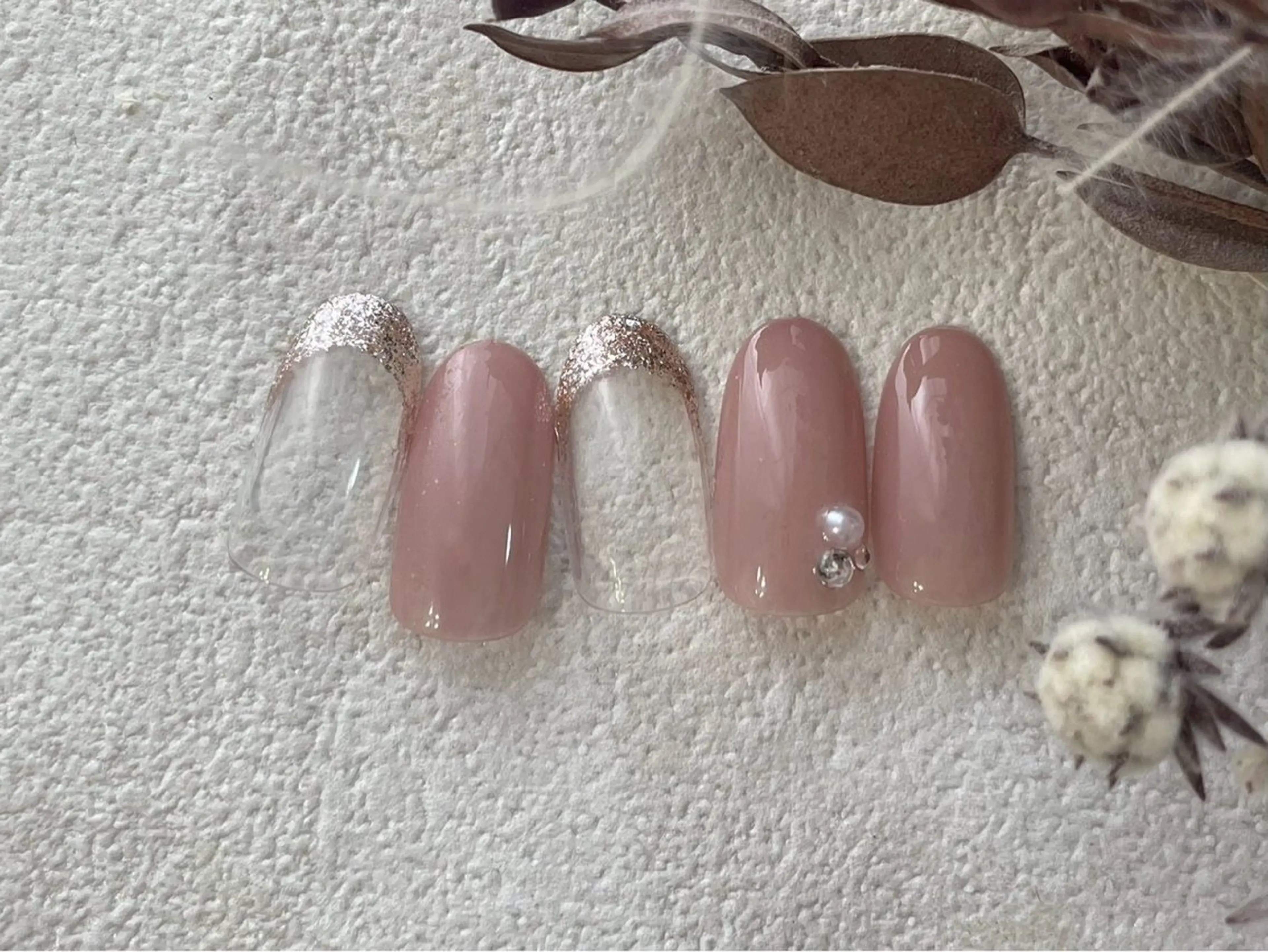 ネイル オーロラネイル 桜ネイル フラワーネイル フットネイル フレンチネイル ハンドネイル kiki nail たまプラーザのネイルデザイン