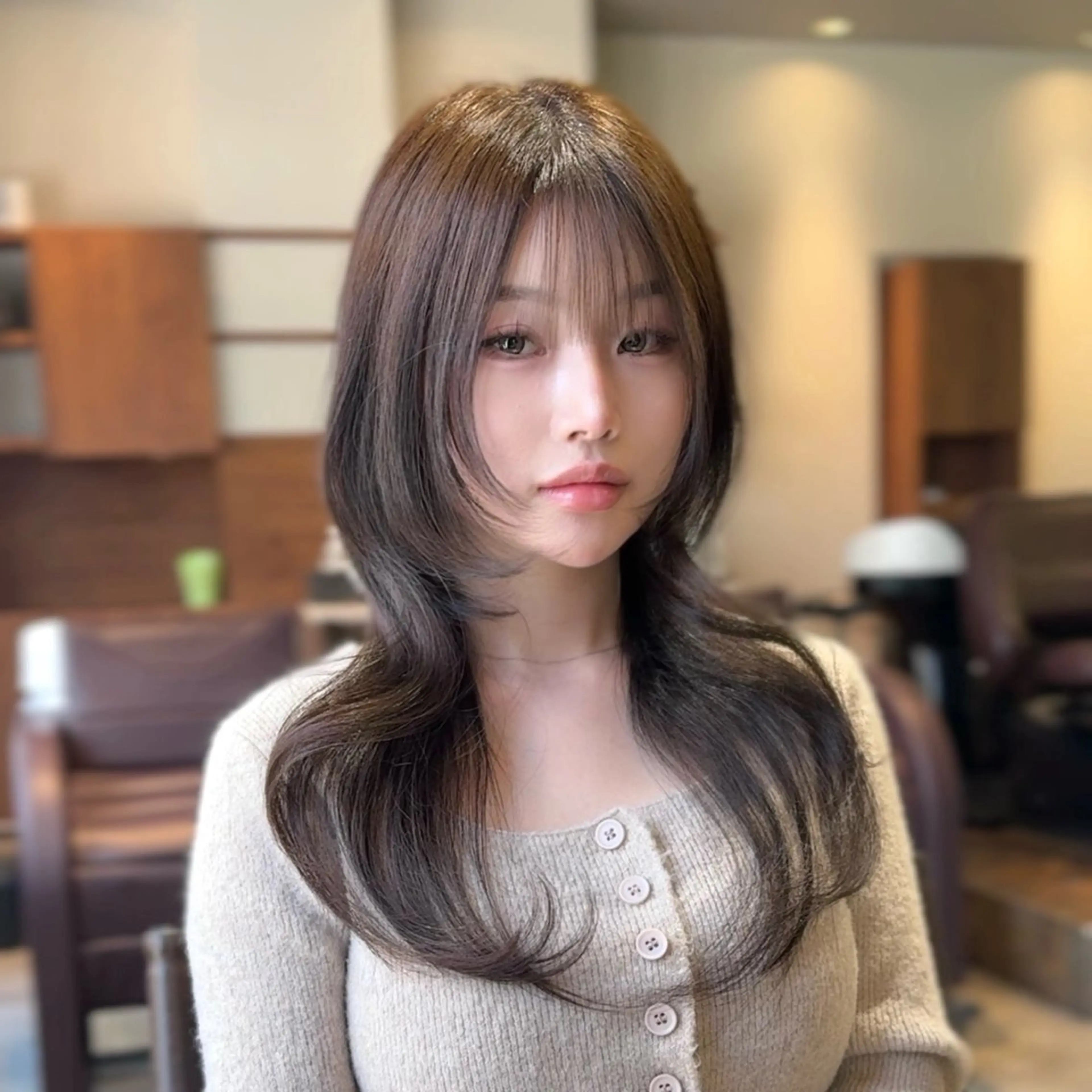 ロング ハッシュカット カット ヘアカラー ✨ハッシュカット✨ ユウキ✨のヘアスタイル