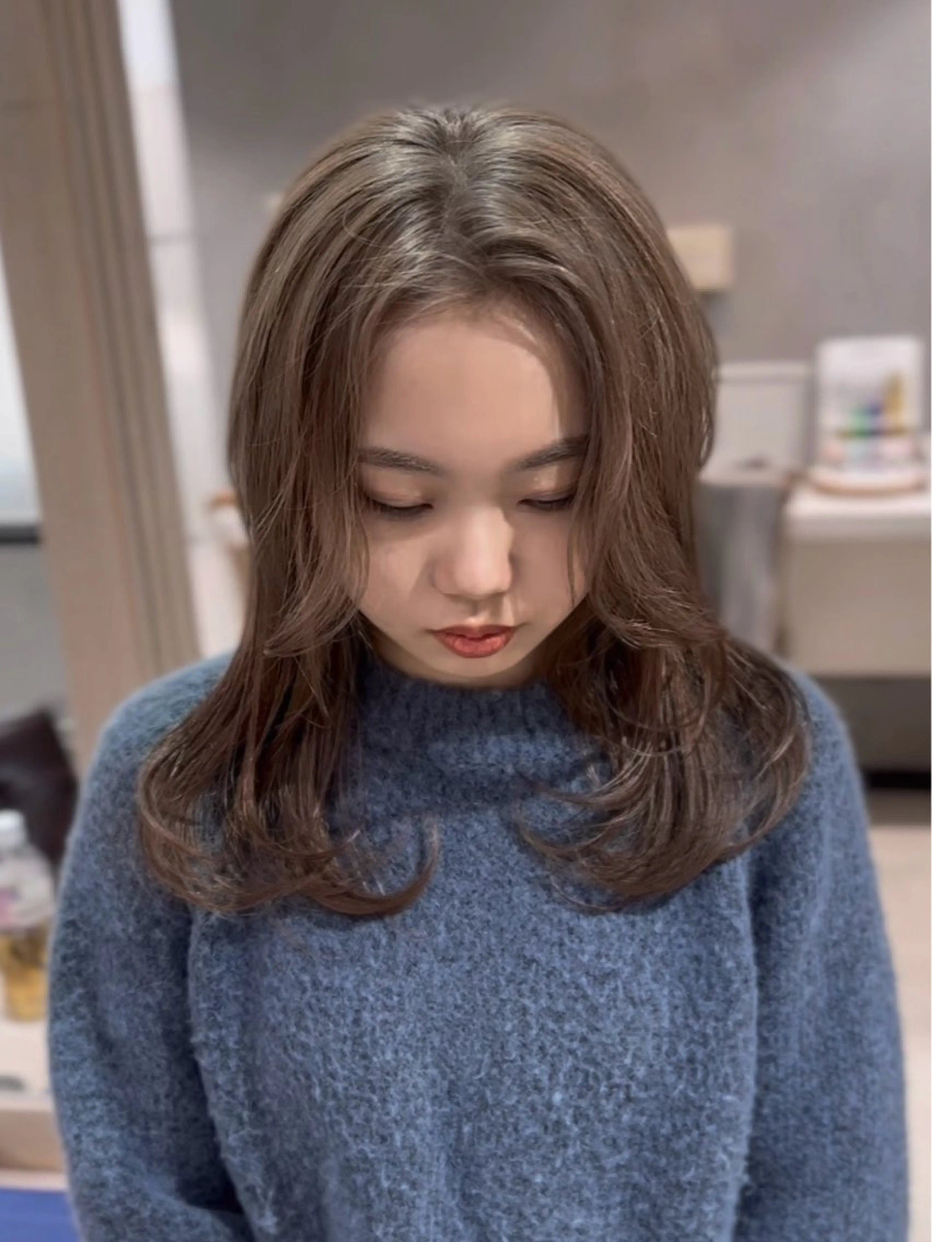 ミディアム カラー ルーツカラー/ デザインカラー/井川のヘアスタイル