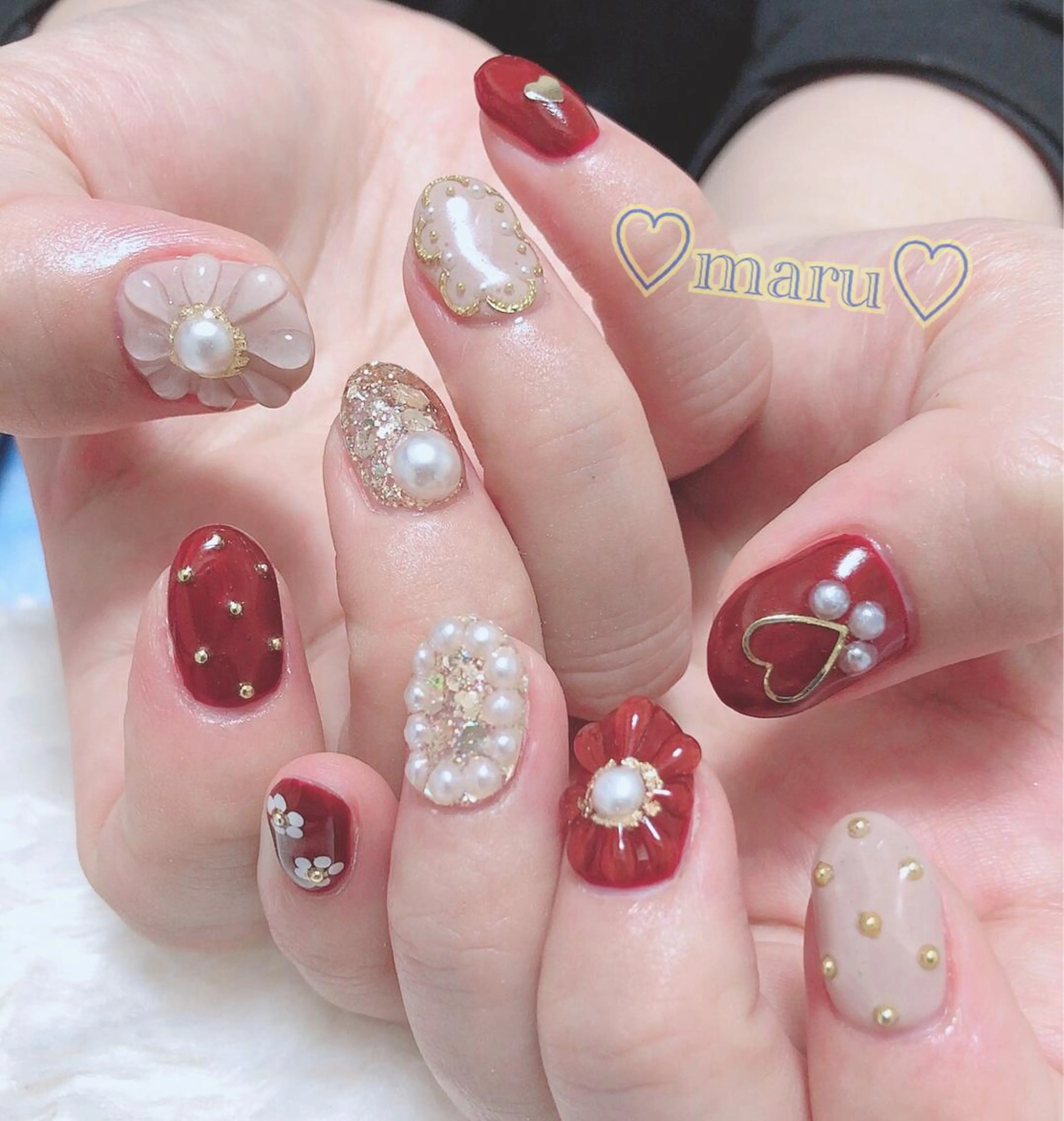 ネイル ハンドネイル フットネイル まるみ ♡のネイルデザイン