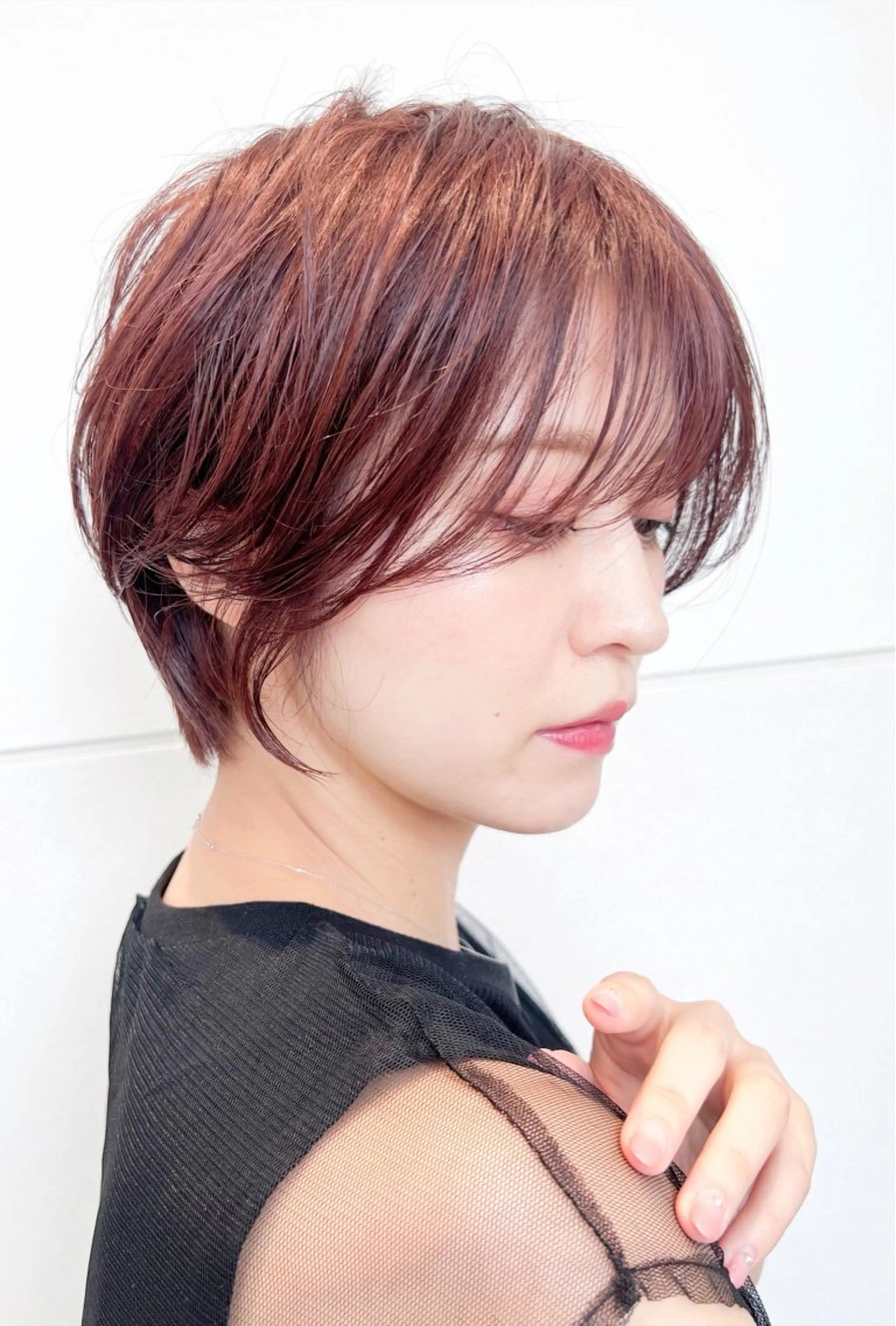 ショート ヘアカラー トリートメント 縮毛矯正 /横山陸人のヘアスタイル