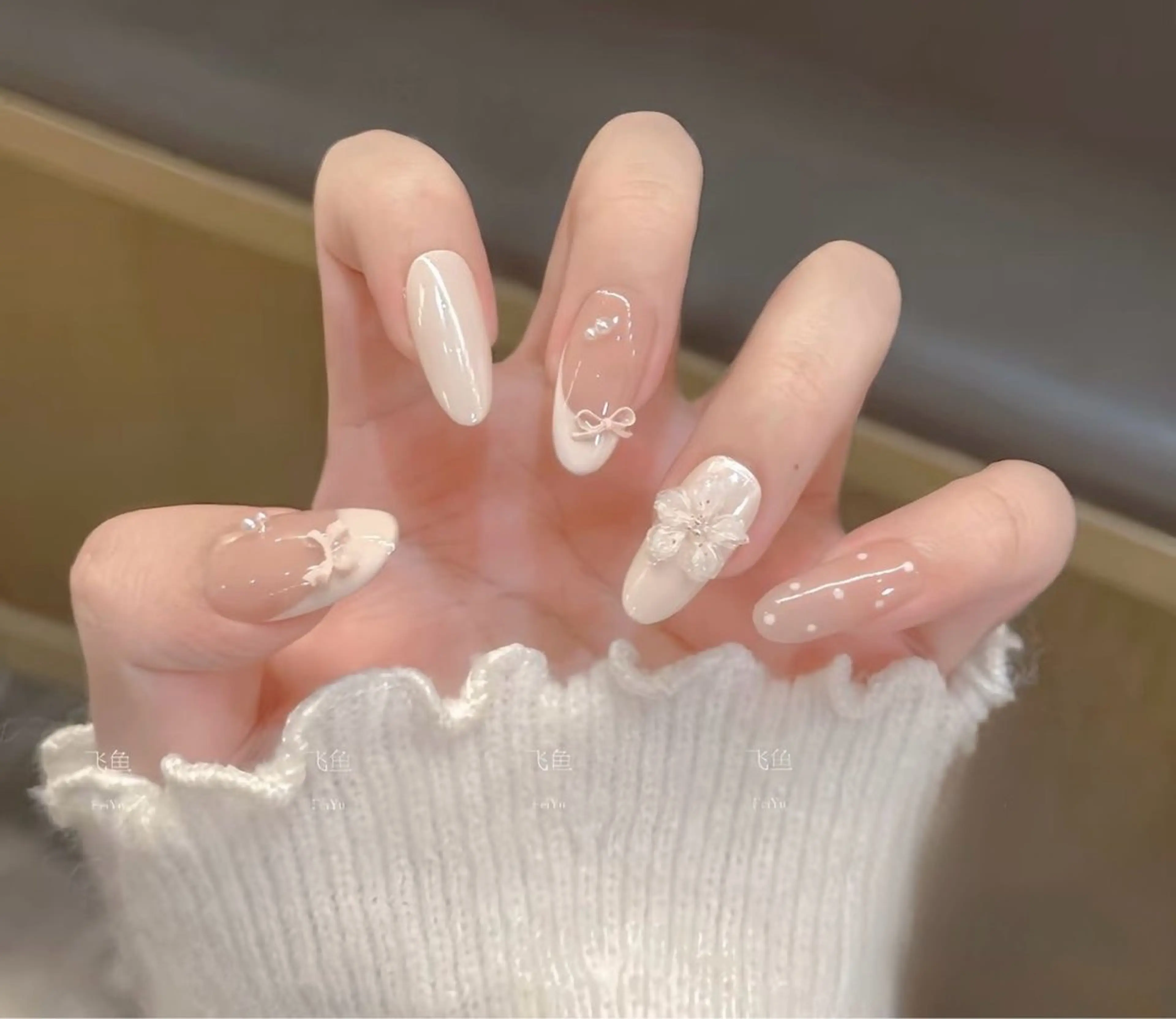 ネイル 長さ出し フレンチネイル グラデーション 卒業式 マグネットネイル MIHANA NAILのネイルデザイン