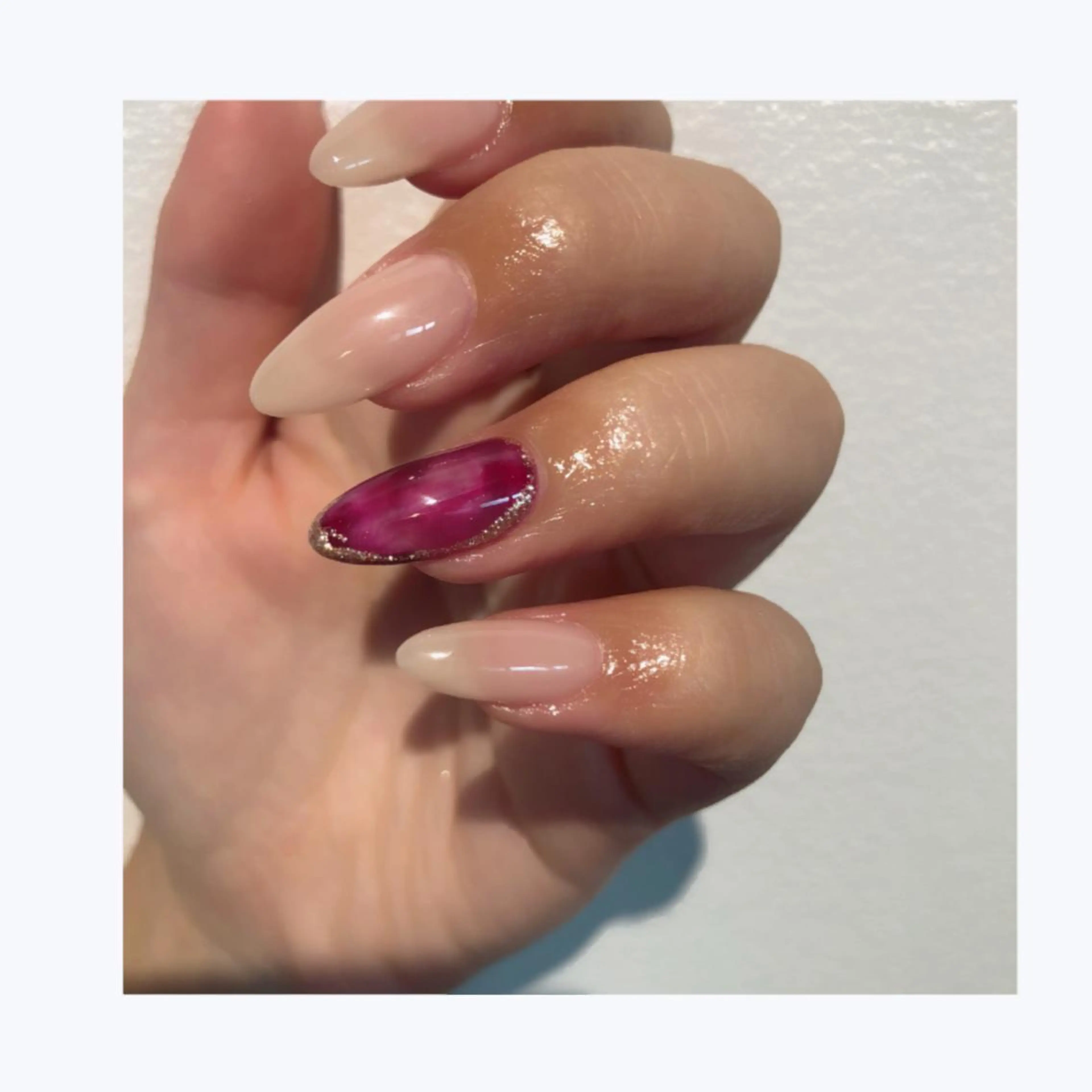 ネイル 長さ出し ハンドネイル alloy nailのネイルデザイン