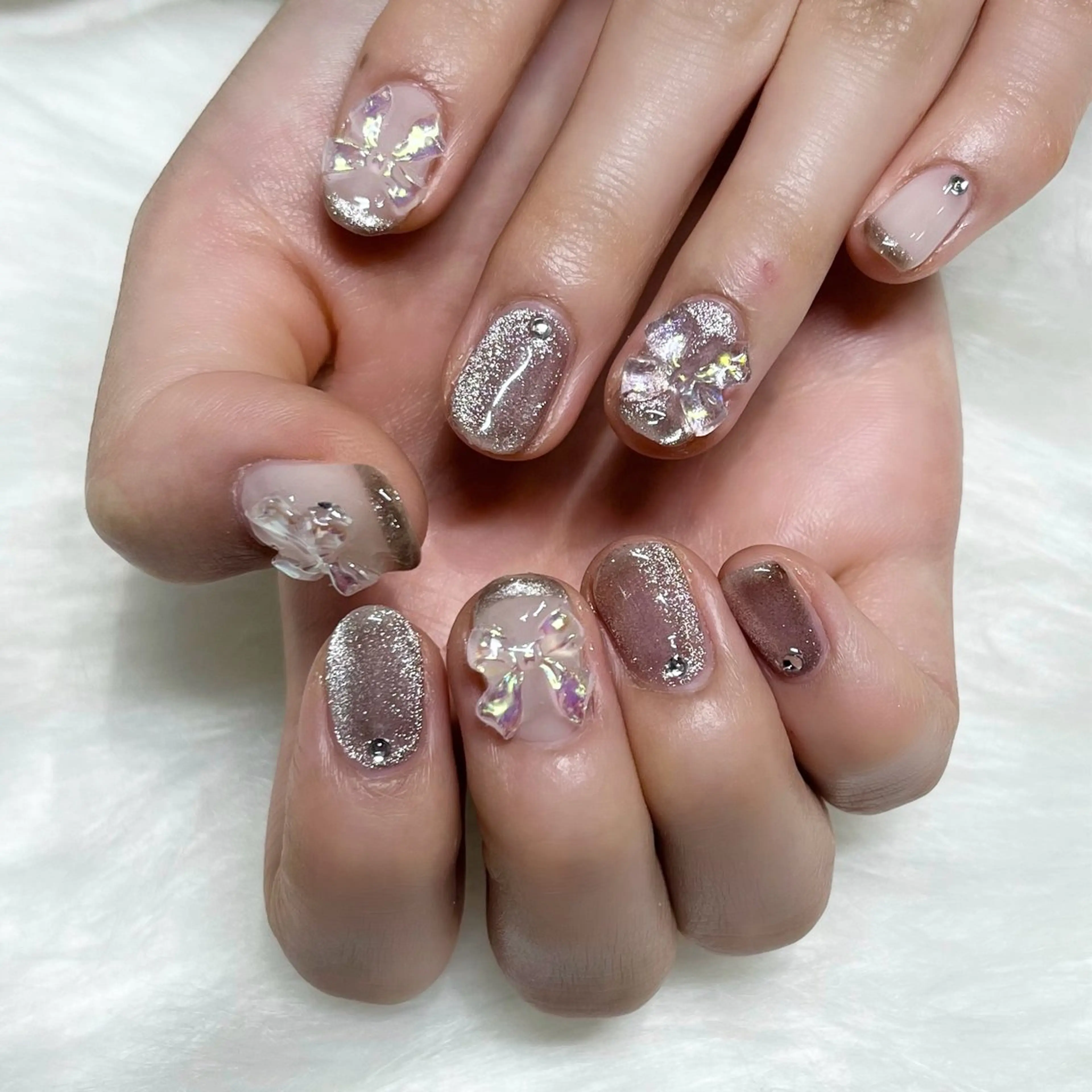 ネイル マグネットネイル nailsalon Leu🖤Meiのネイルデザイン