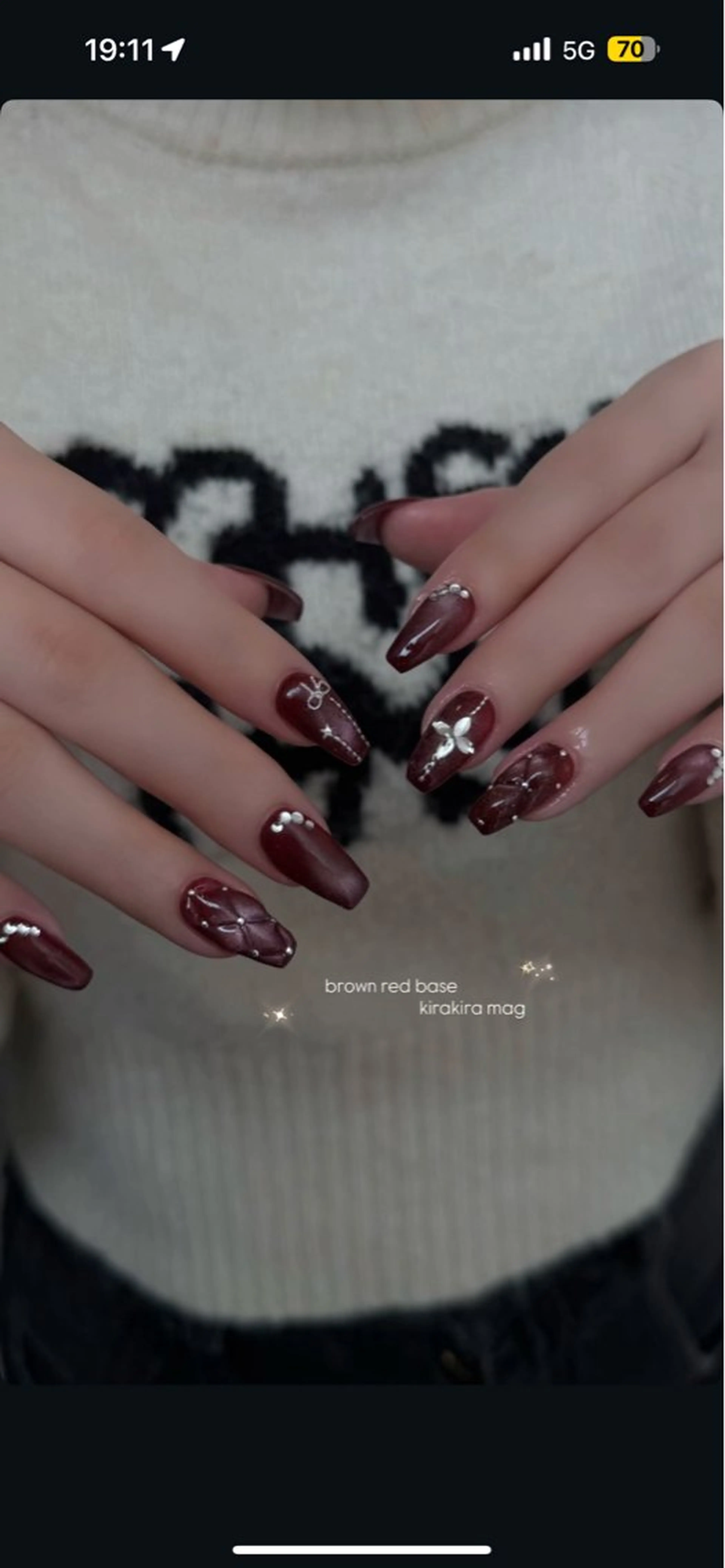 ネイル フレンチネイル 韓国ネイル マグネットネイル メンズネイル ニュアンスネイル ハンドネイル GRANDE大須 Cecil💜のネイルデザイン