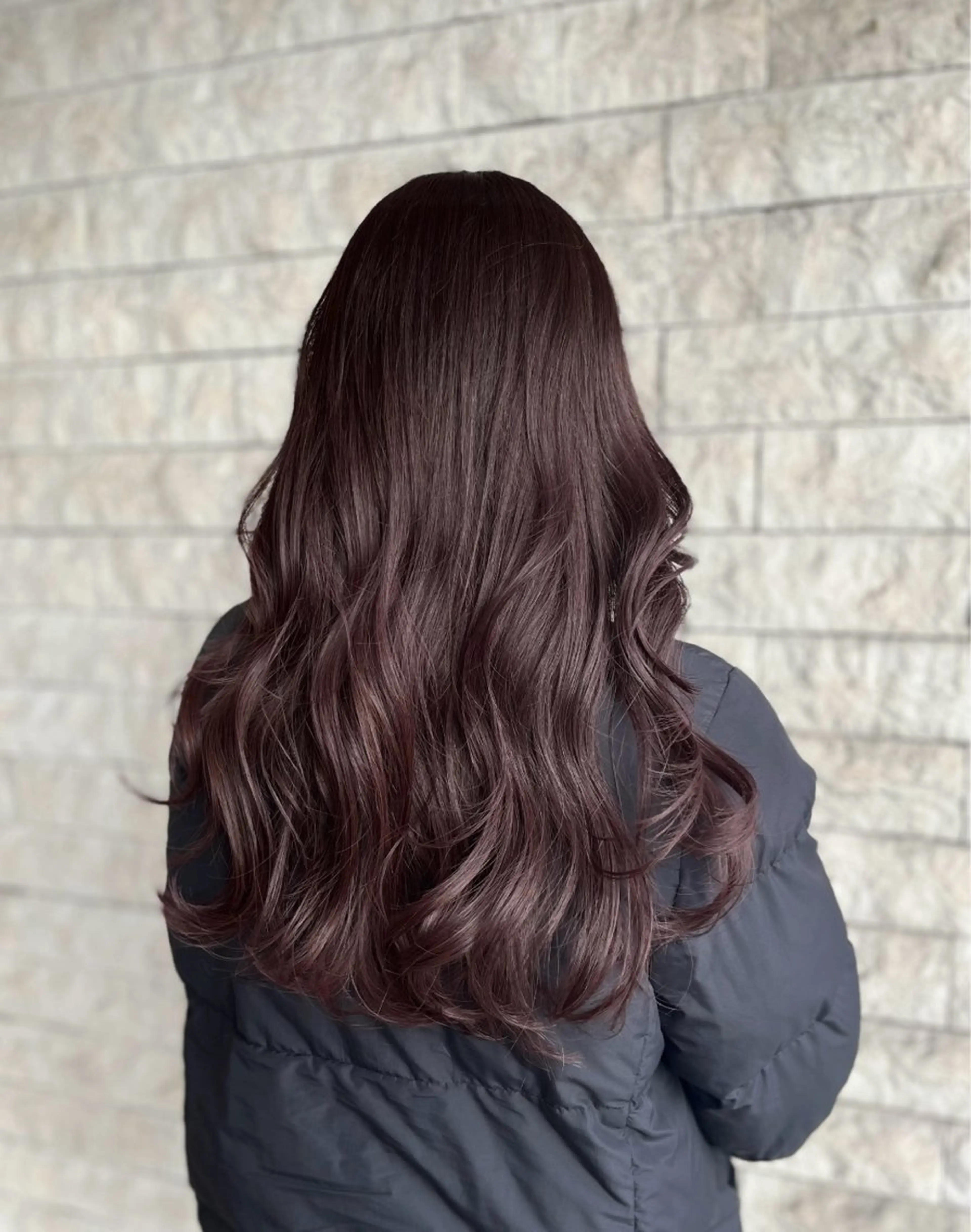 ロング カラー ブリーチ ブラウンカラー ココアブラウン ブリーチなしカラー カット ヘアカラー トリートメント 透明感カラー／ 艶感カラー／RAMUのヘアスタイル