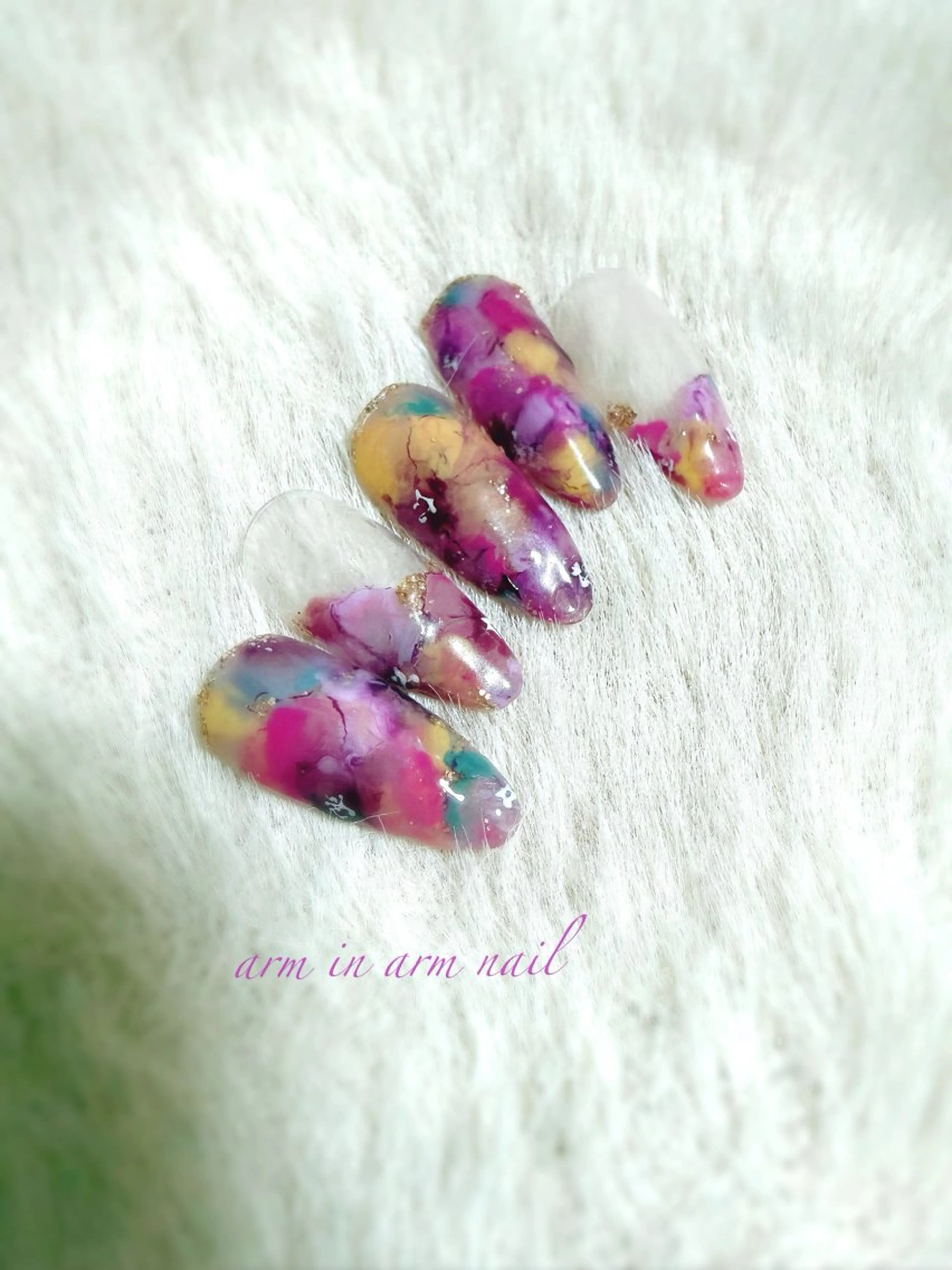 ネイル arm in arm ︎✿Yamamotoのマツエク・マツパデザイン