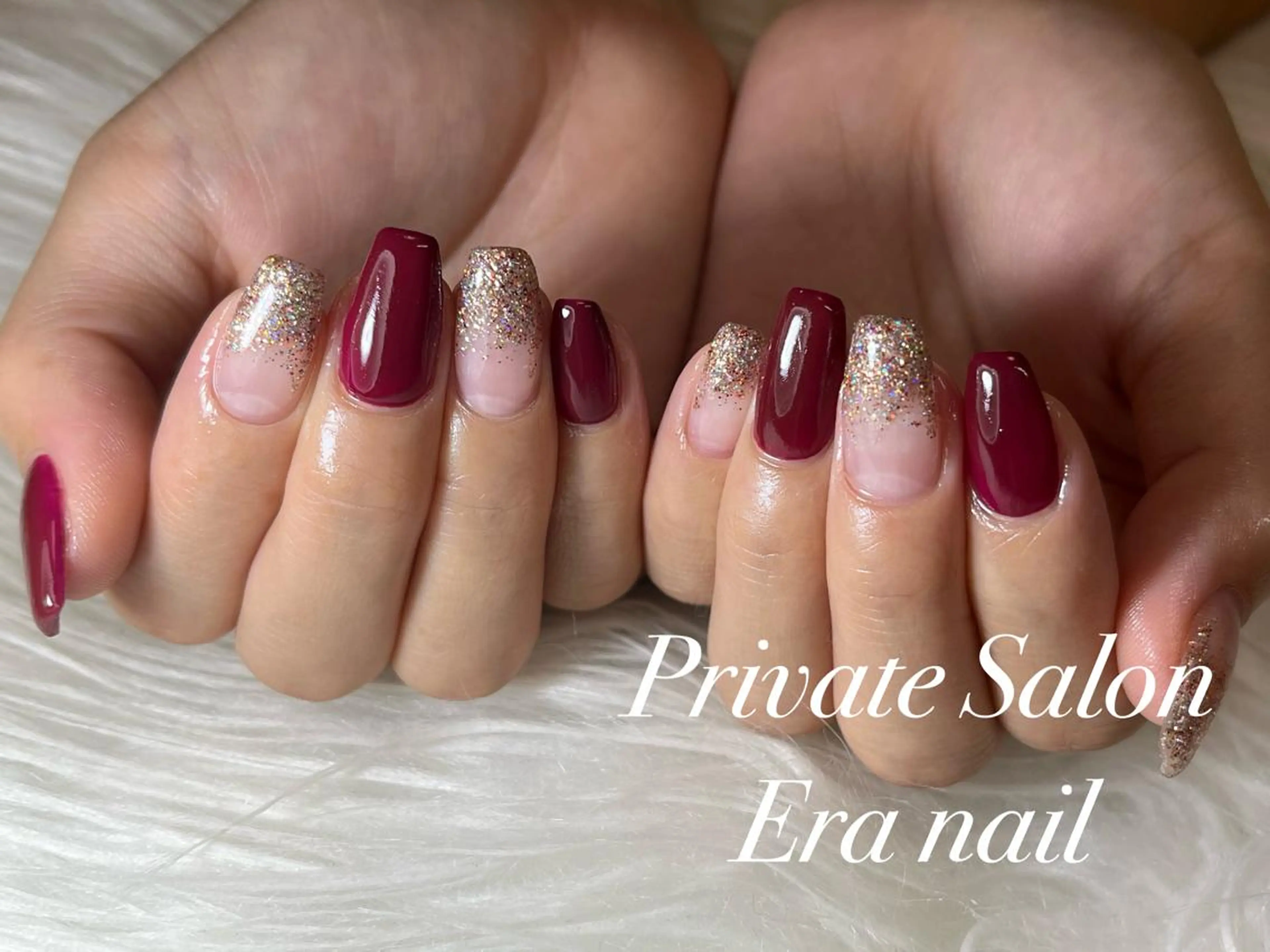 ネイル フラッシュネイル ワンカラーネイル ハンドネイル Era nailのネイルデザイン