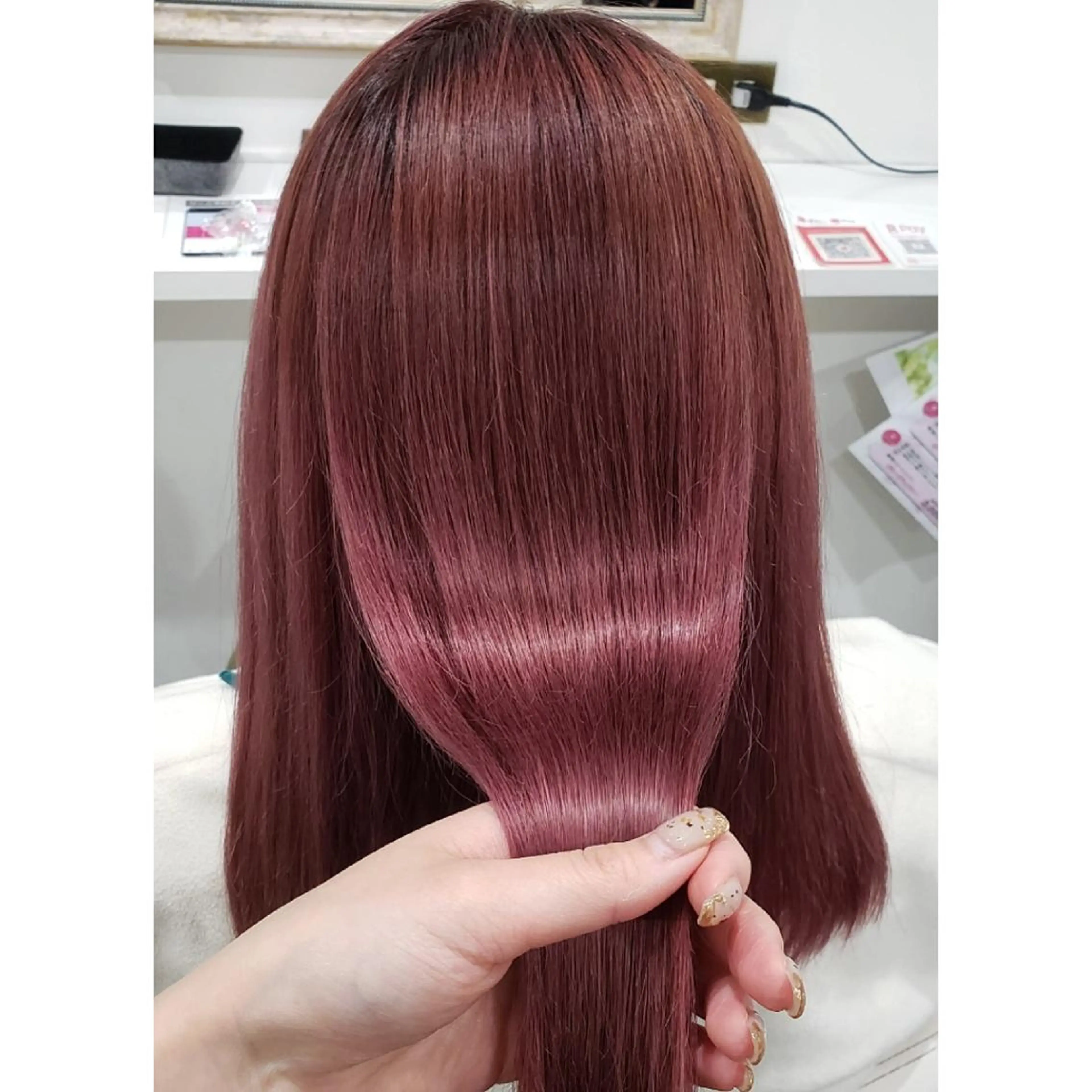 セミロング カラー ヘアアレンジ ブリーチ ラベンダーカラー ピンクカラー ピンクラベンダー 髪質改善 ヘアカラー トリートメント 髪質改善サロン🍃 AIRI のヘアスタイル