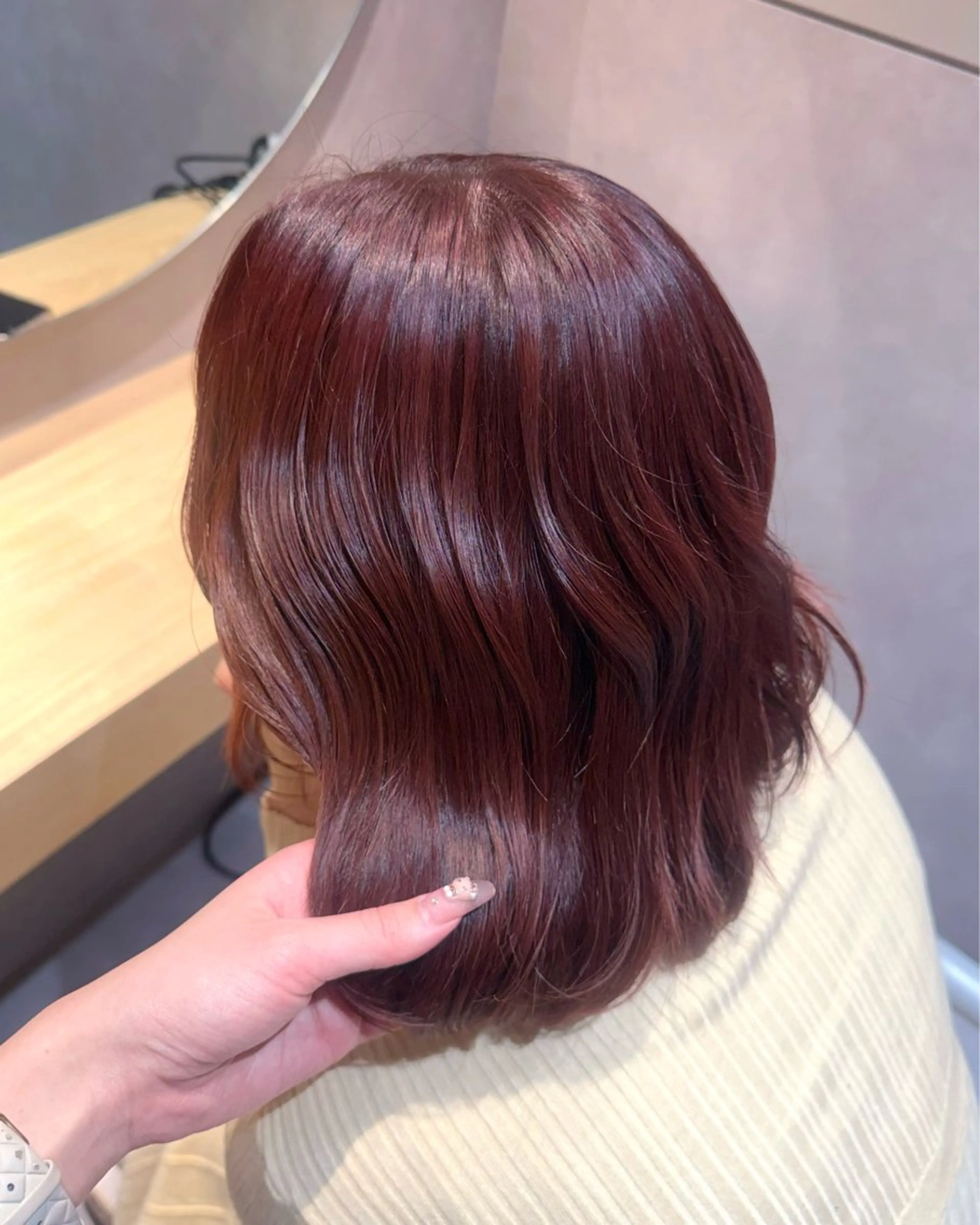 ミディアム カット ヘアカラー トリートメント 🎀艶髪 /KAHO🎀のヘアスタイル