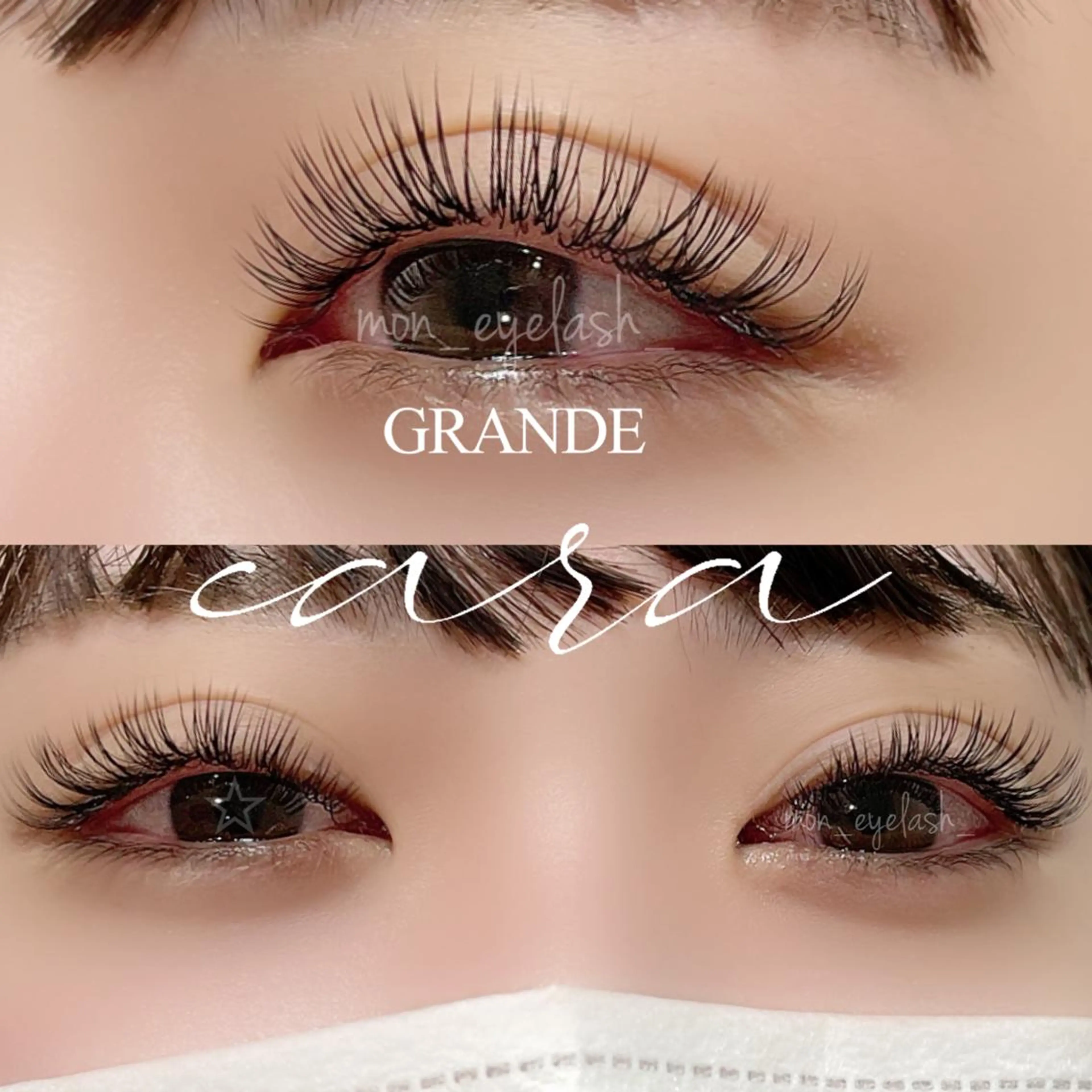 マツエク・マツパ アイブロウ バインドロック マツエク GRANDEcara 栄　Miki🍀のマツエク・マツパデザイン