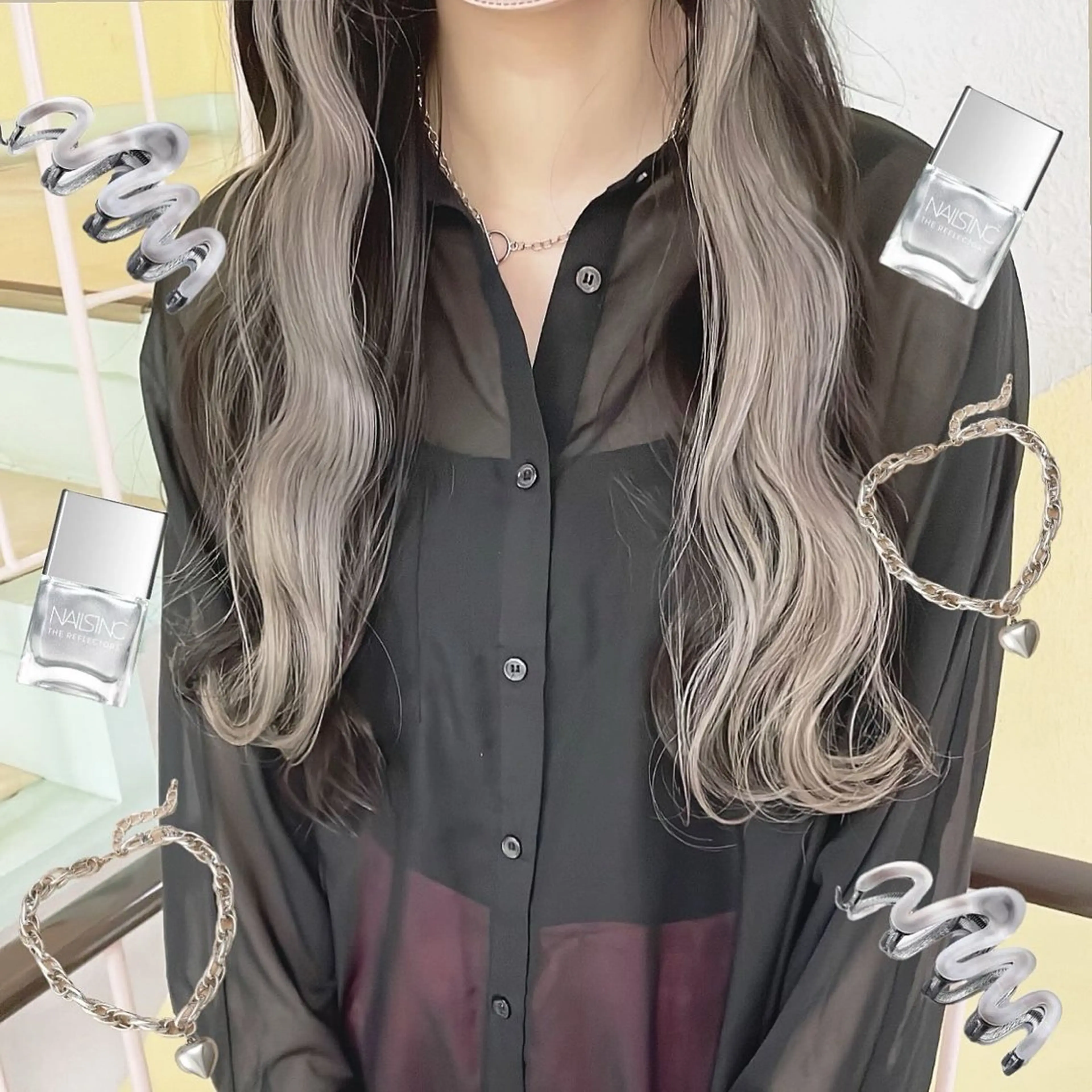 カラー ヘアカラー トリートメント 渋谷:インナーカラー ／🍒エリカ🍒のヘアスタイル