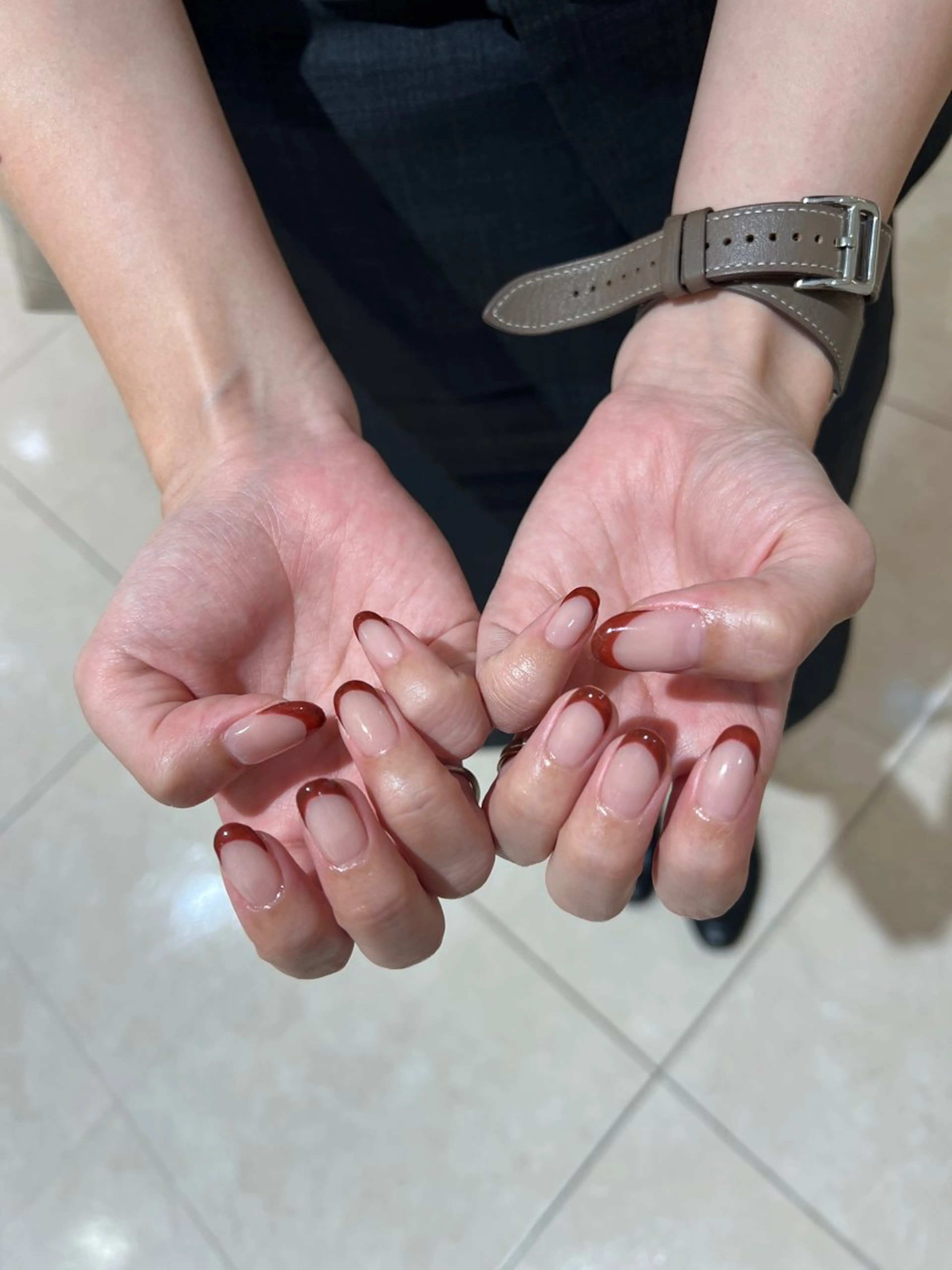 ネイル フレンチネイル 個性派ニュアンス nuts nail所属・【池袋】nuts nail　なつみのネイルデザイン