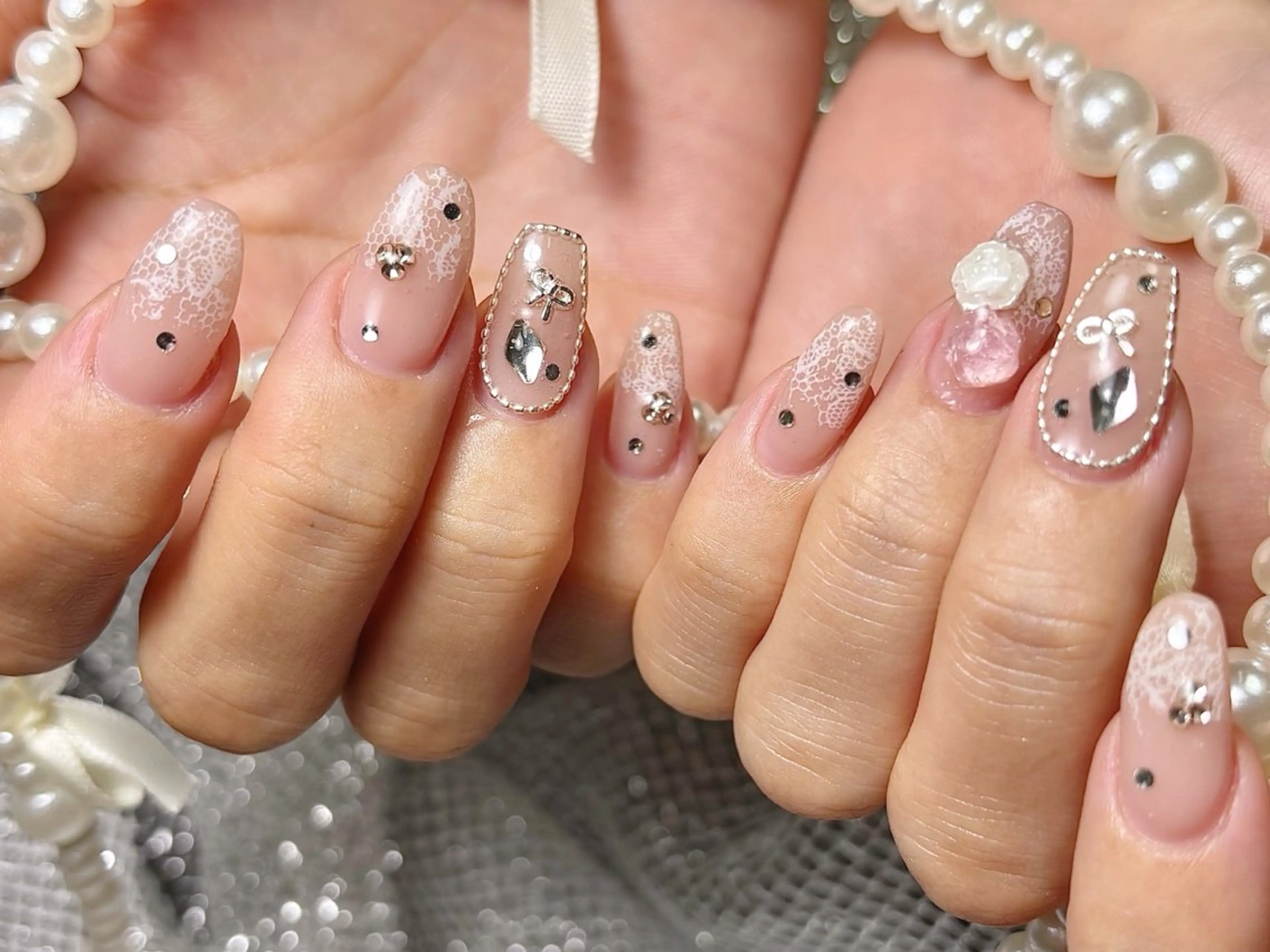 ネイル 春ネイル ハンドネイル Atelier Chamikoのネイルデザイン