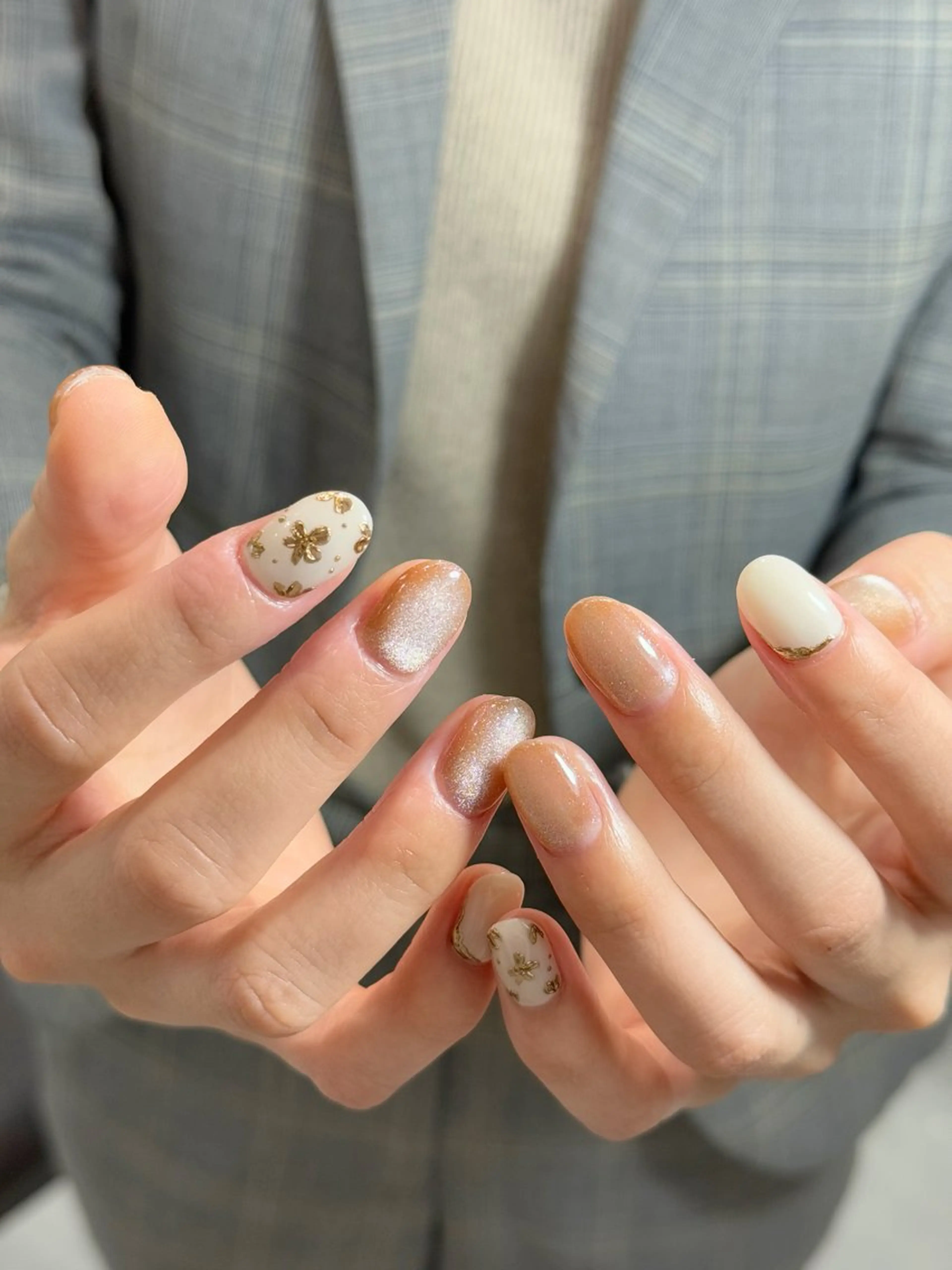 ネイル オフィスネイル シンプルネイル MISATO ネイリスト福岡/薬院のネイルデザイン