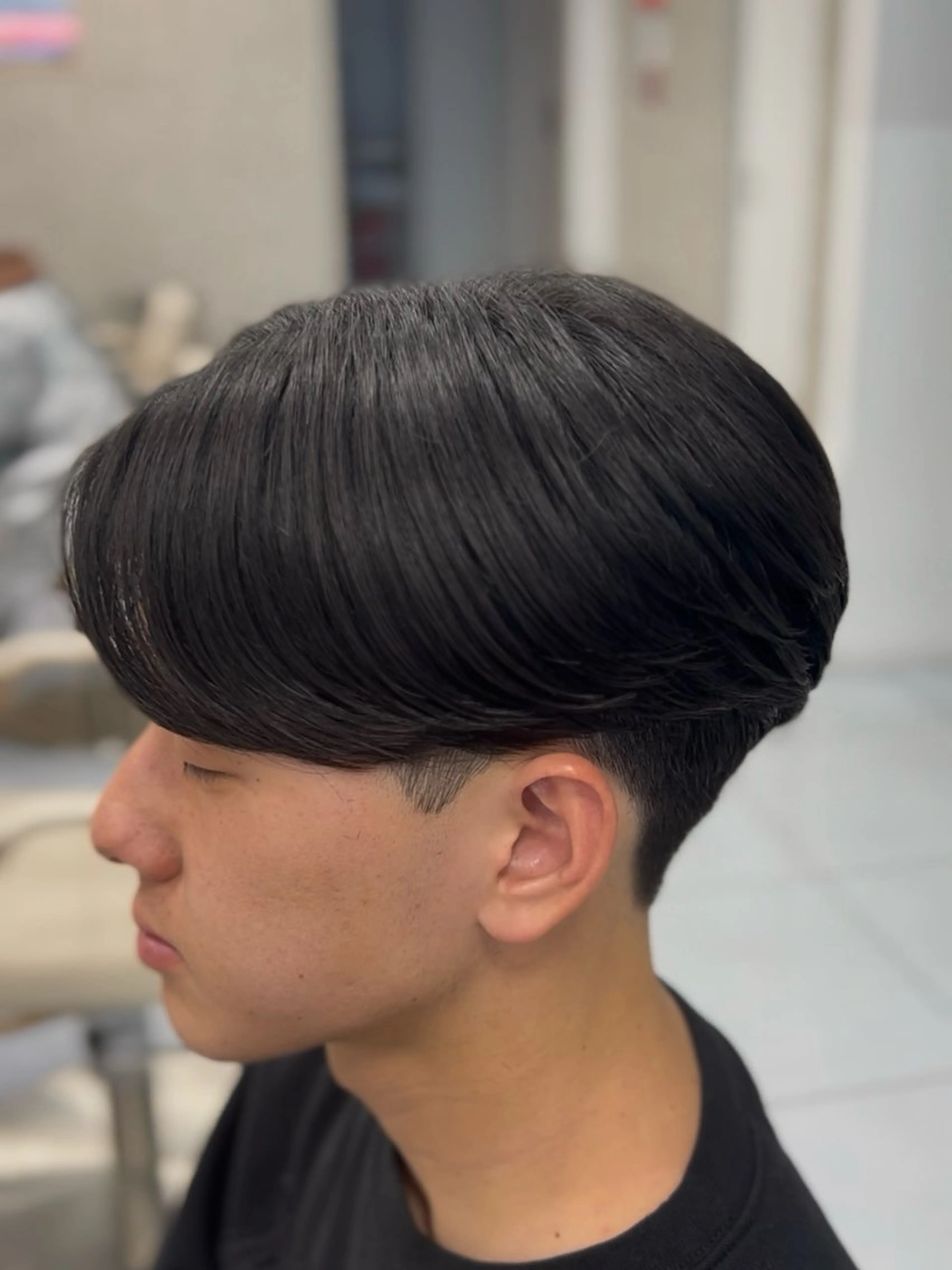 ミディアム パーマ メンズ くせ毛 入学式 卒業式のヘアスタイル 縮毛矯正 縮毛矯正 🔮メンズ縮毛矯正 毛流れパーマ💎竹永のヘアスタイル