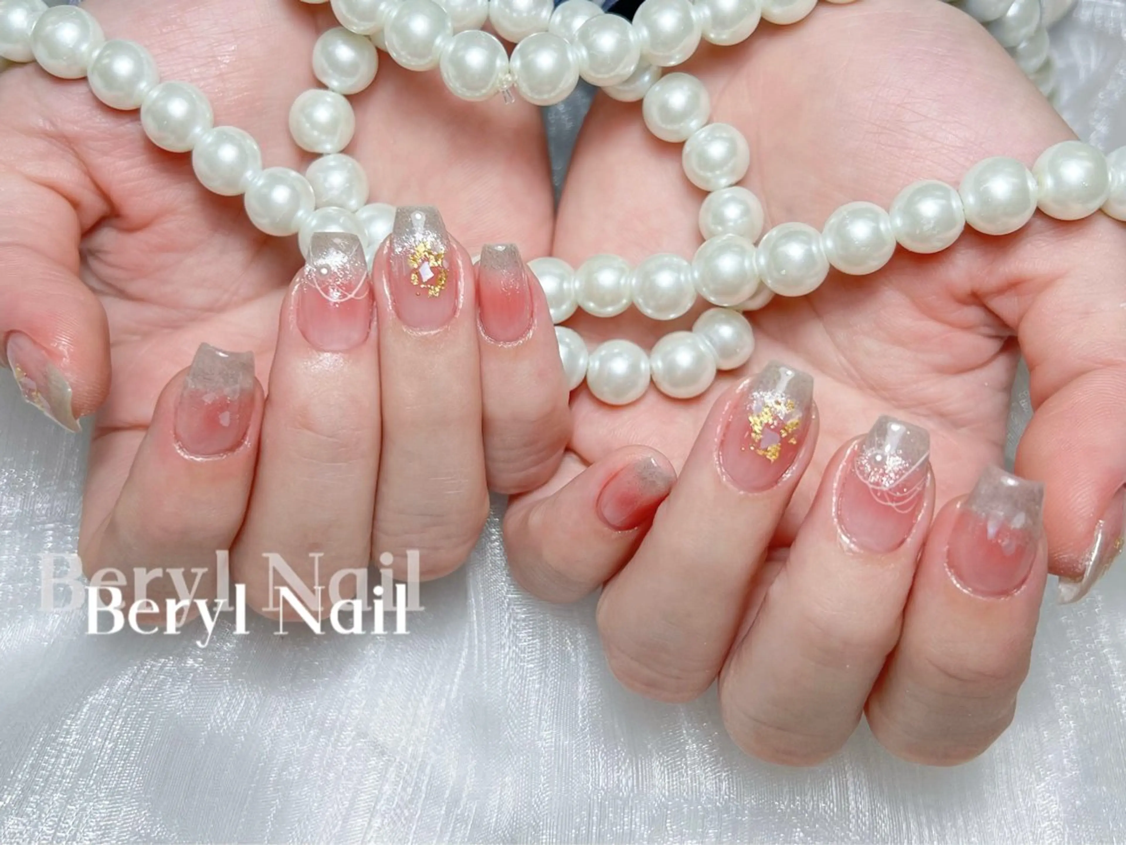 ミディアム ハンドネイル Beryl Nail所属・Beryl Nail 新大久保のネイルデザイン