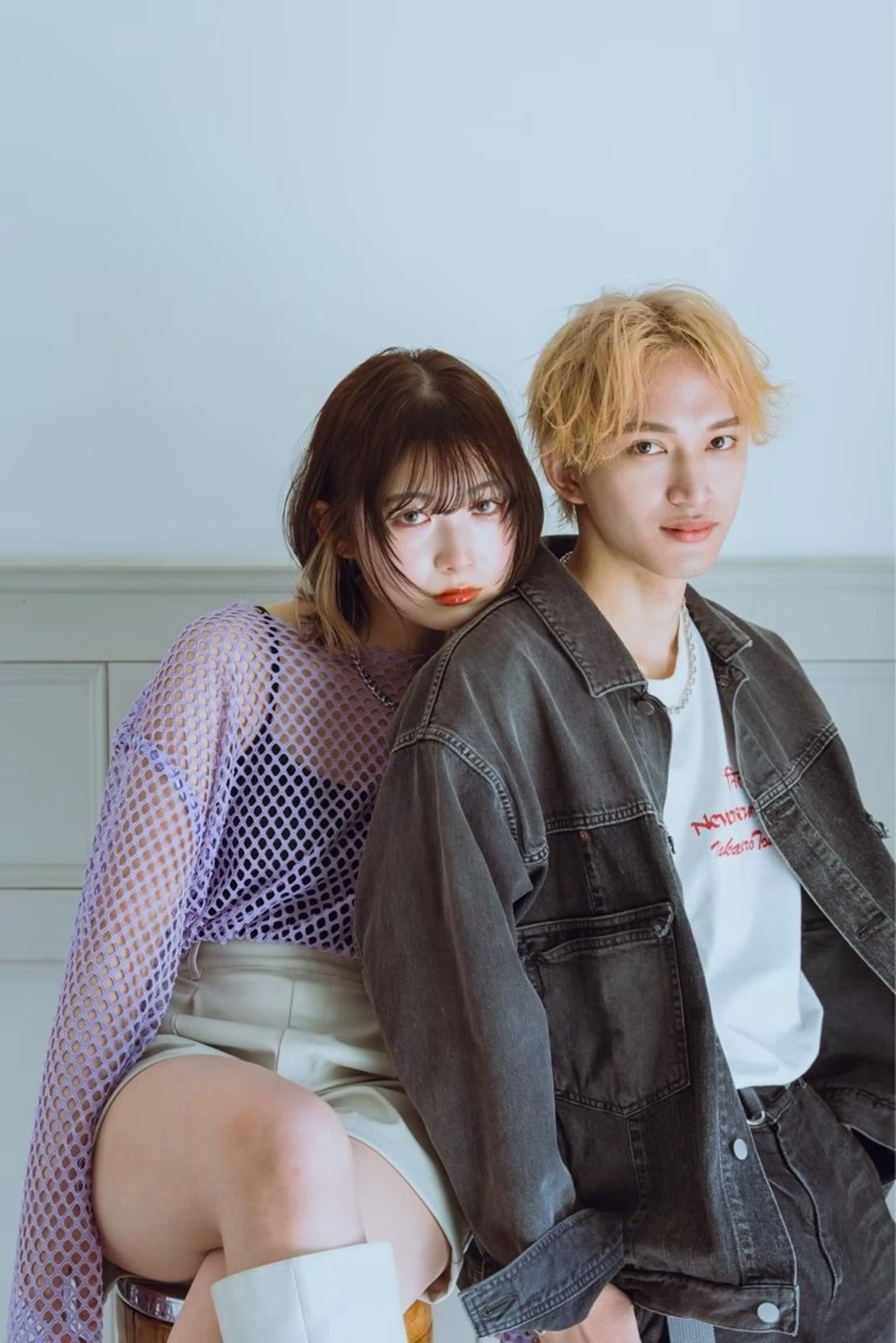 ミディアム メンズ カット ヘッドスパ ボブ/レイヤー/ ダブルカラー/みのりのヘアスタイル