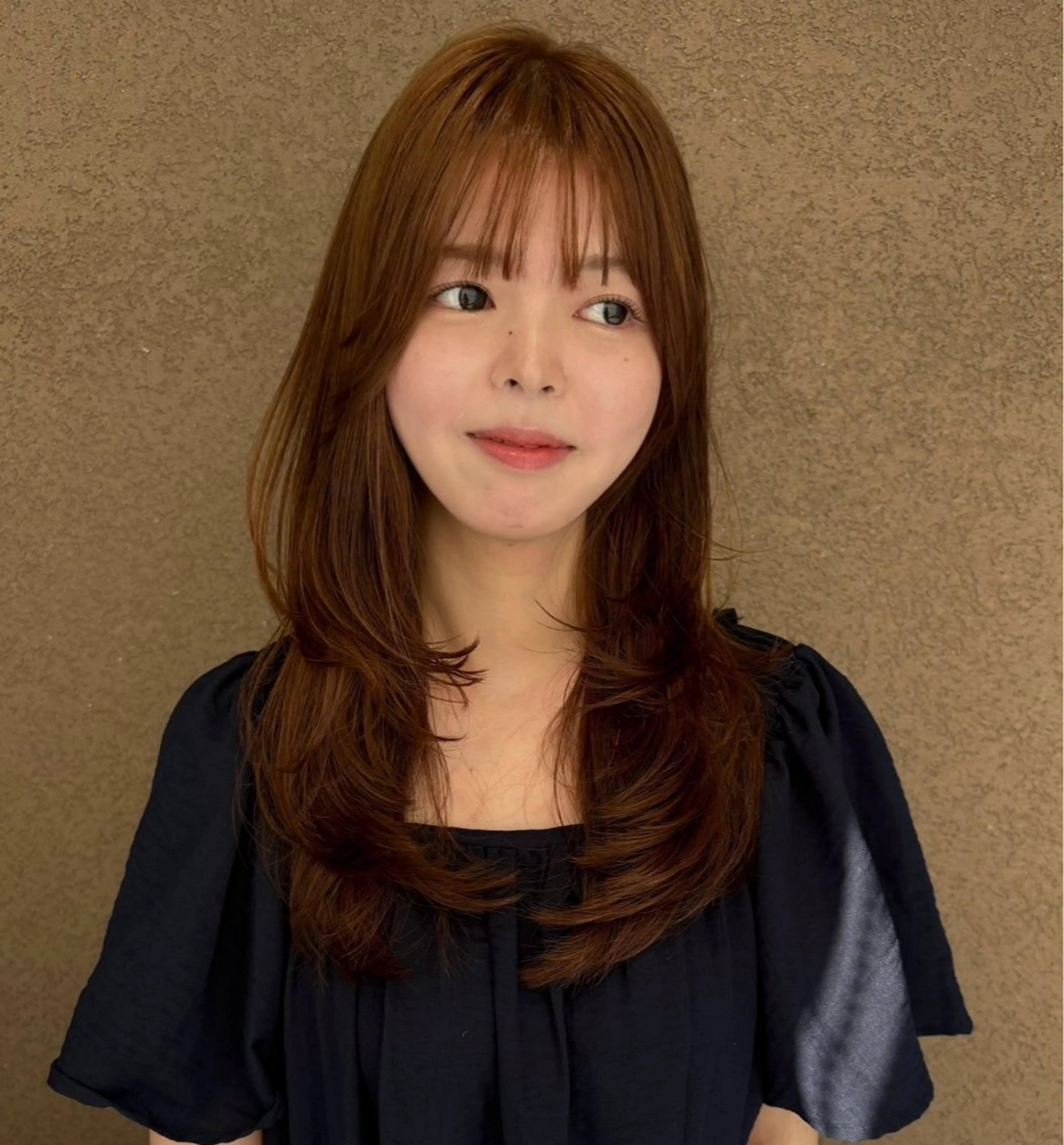 セミロング カラー カット ヘアカラー risako🇰🇷 韓国ヘア/レイヤーのヘアスタイル