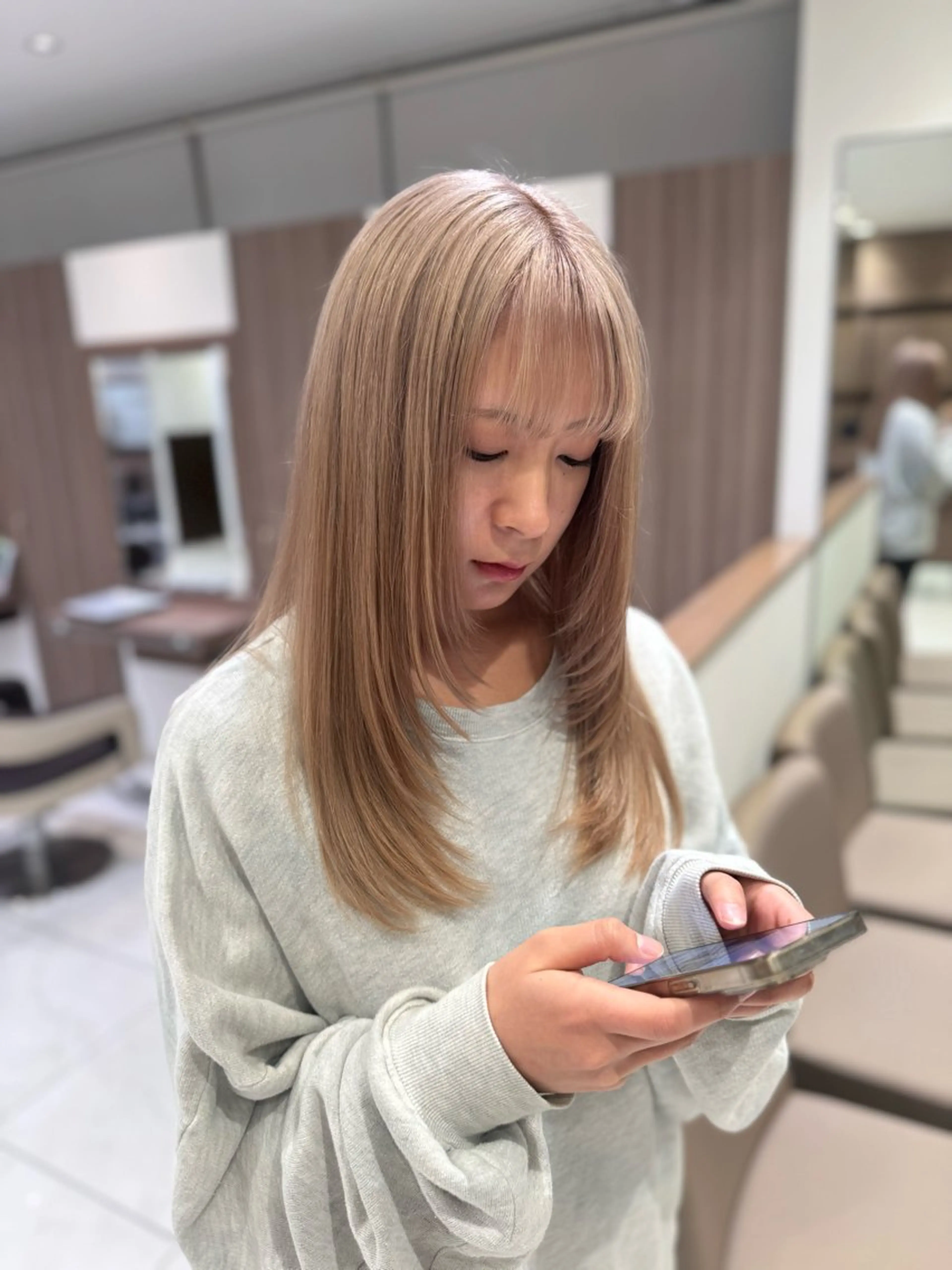 ロング カラー レイヤーカット 🕯コバ/レイヤー/ 透明感/縮毛🕯のヘアスタイル