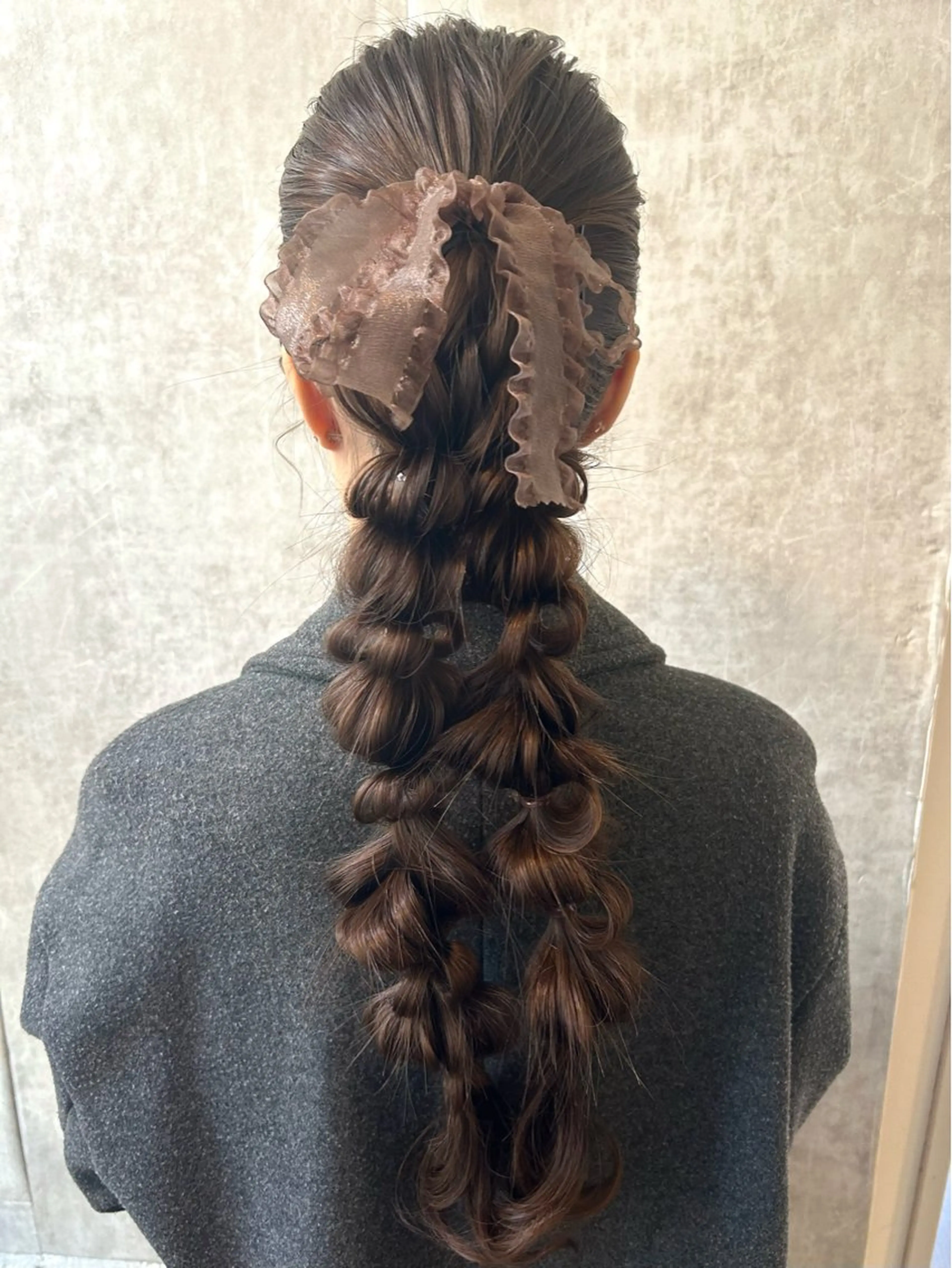 ロング ヘアアレンジ ロング ヘアセット ハイトーン👱‍♀️ エクステ/彩花のヘアスタイル