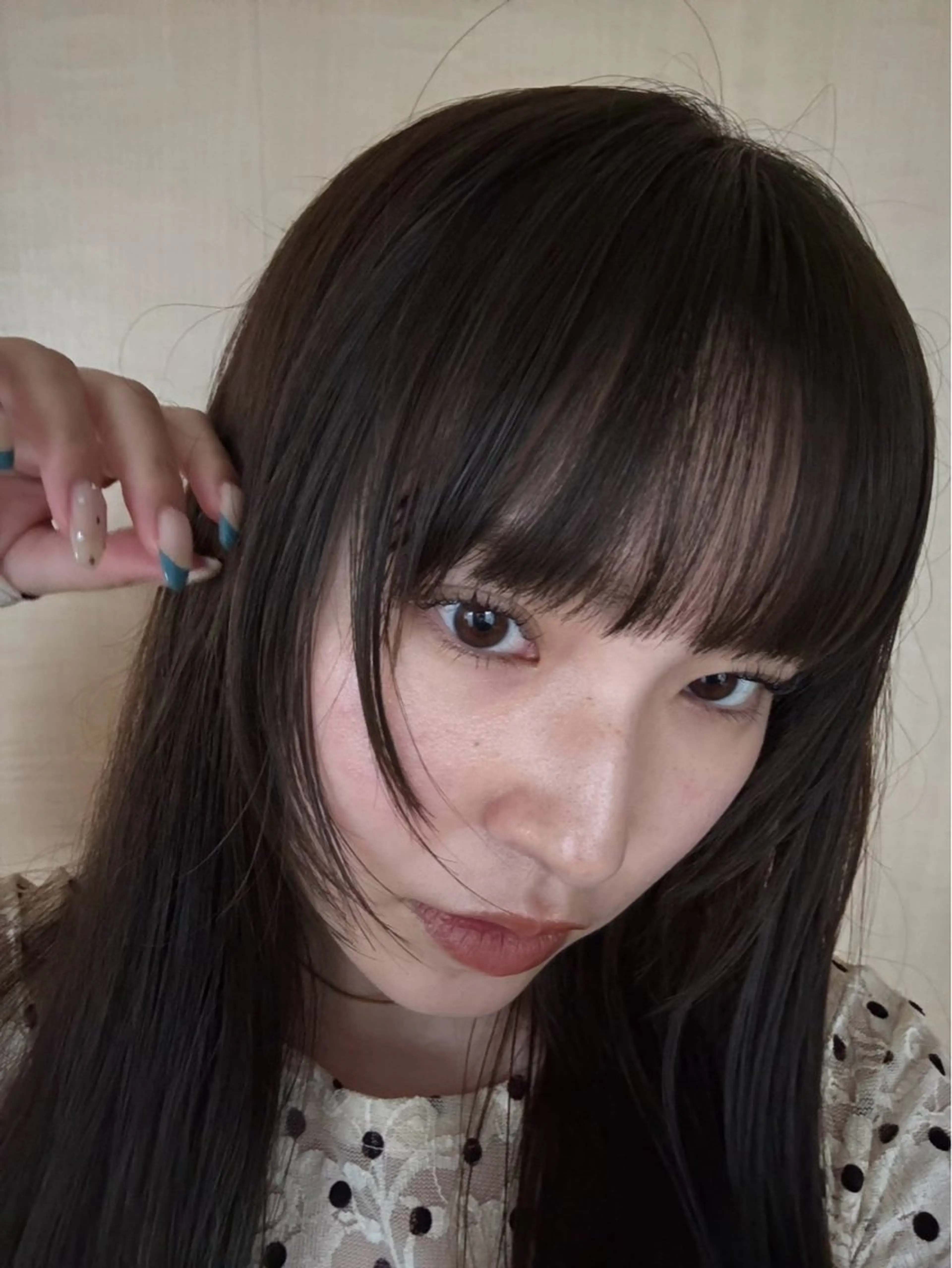 ロング カラー デザインカット/ パーマ/nanaのヘアスタイル