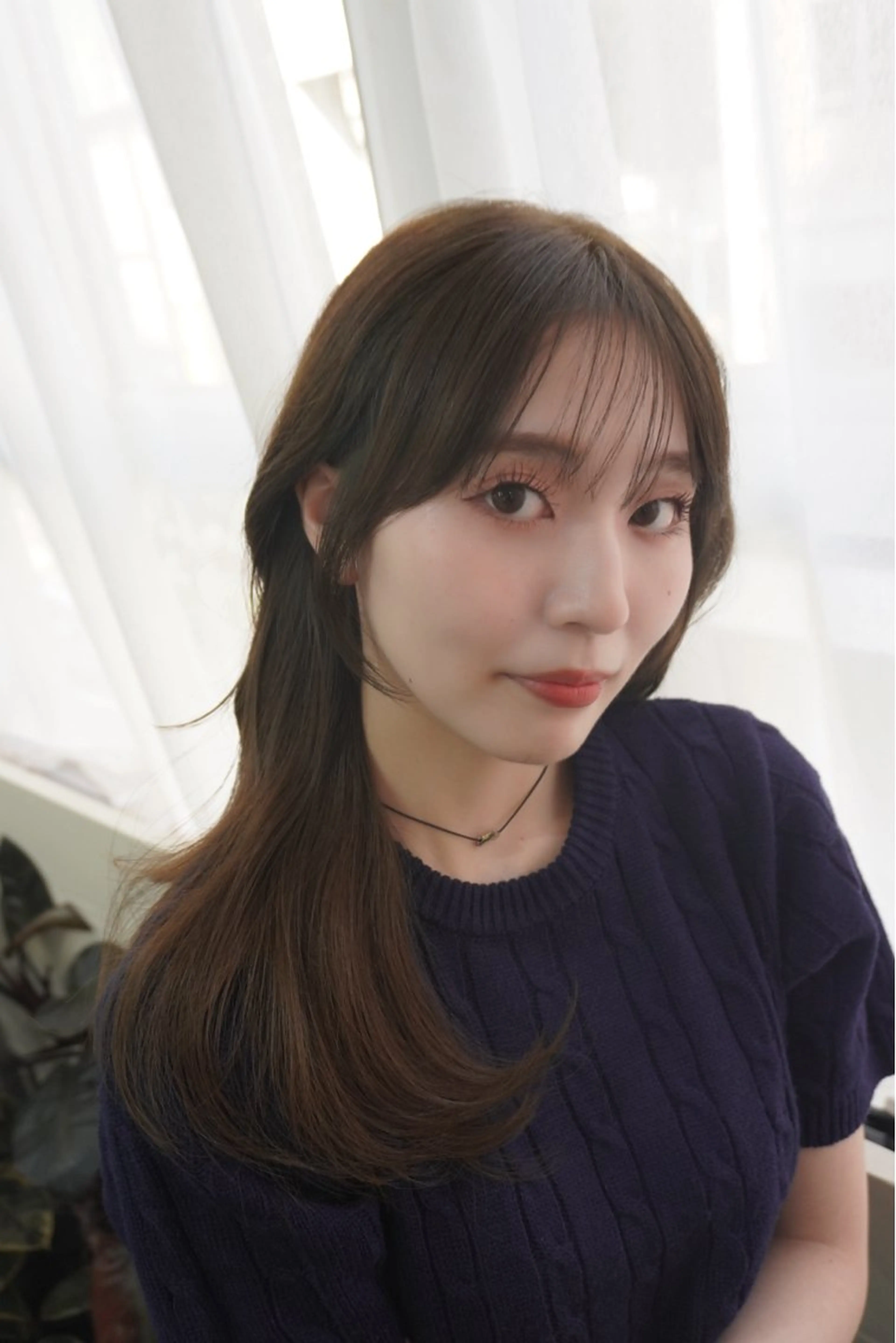 ロング コテ巻き/パーマ/艶 透明感/荻原凜太郎のヘアスタイル