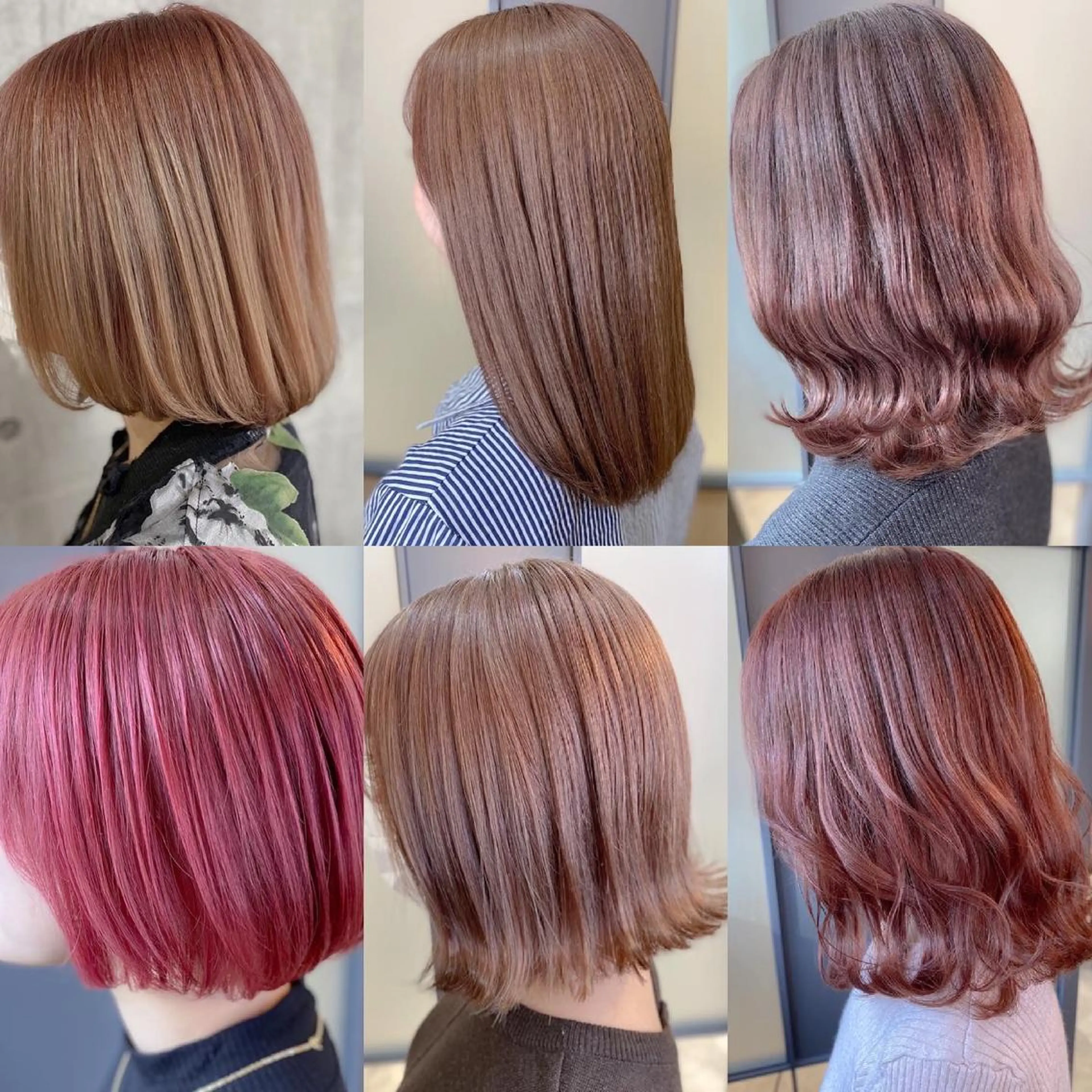 セミロング カラー ピンクカラー SALOWIN神戸三宮East店所属・【透明感、艶髪】西村 有司のヘアスタイル