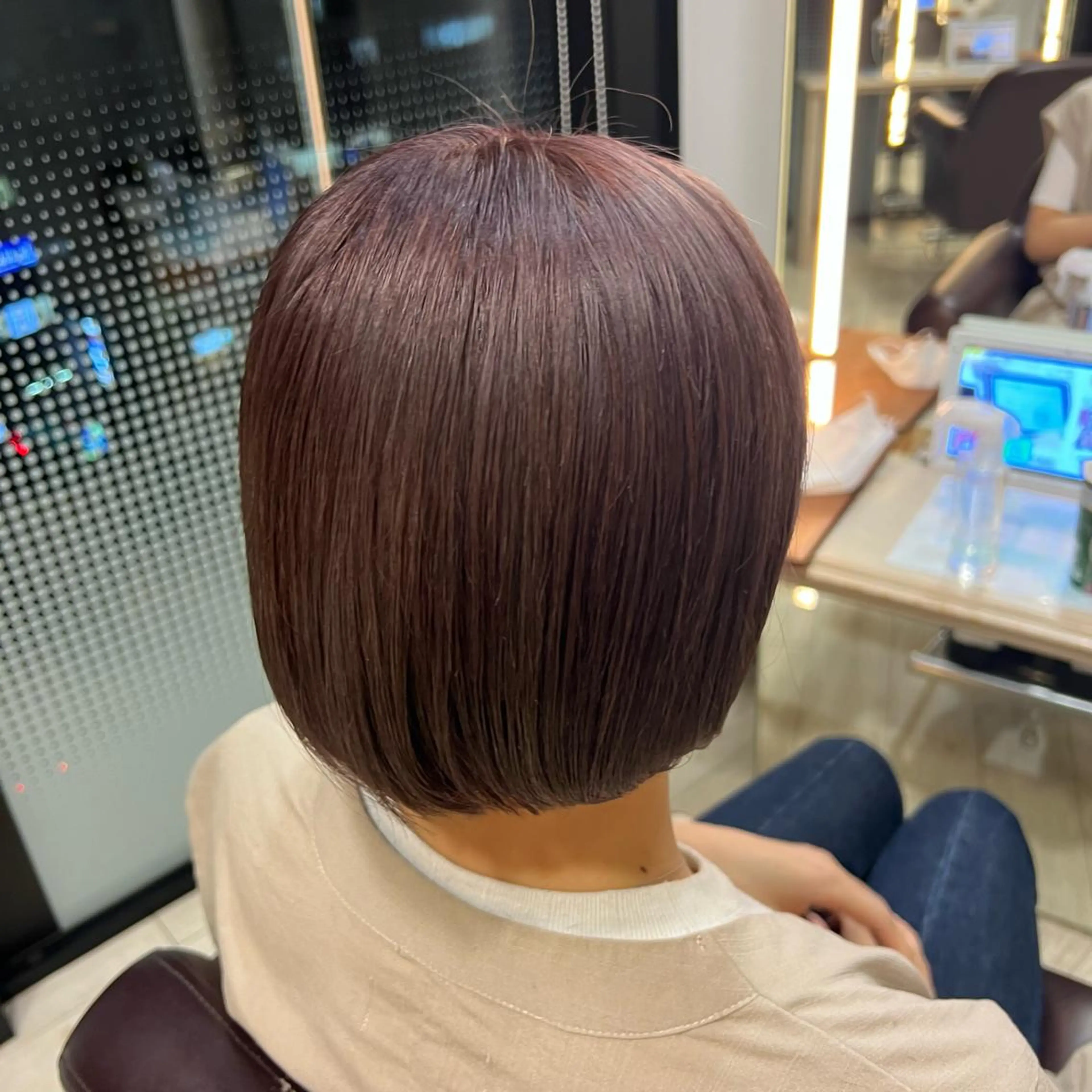 ショート カラー 透明感カラー SALOWIN川崎WEST店所属・🌷川崎/アレンジ/ 暖色ボブ/コトネ🌷のヘアスタイル