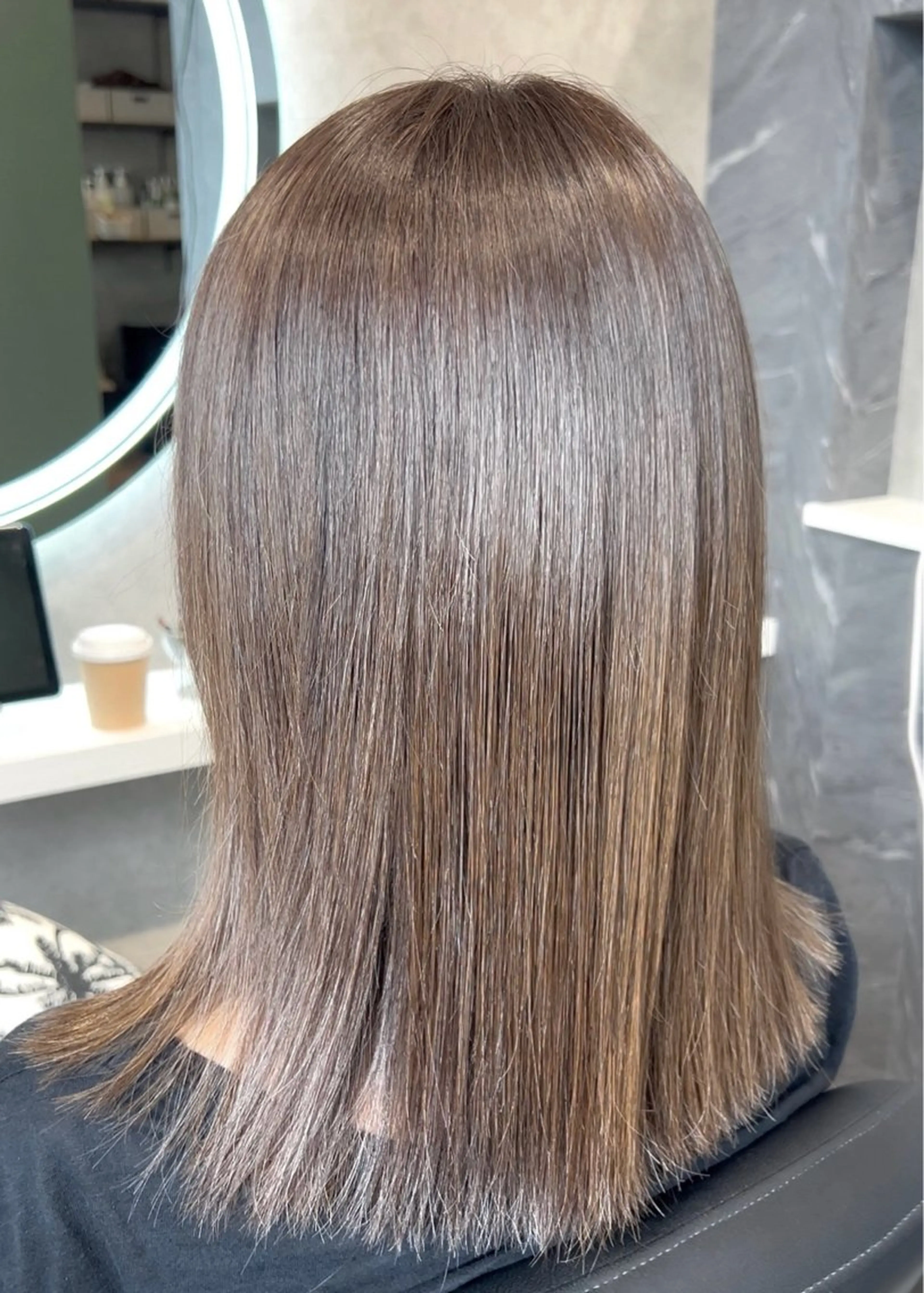 ミディアム カラー 髪質改善 縮毛矯正 酸性ストレート カット ヘアカラー 縮毛矯正 トリートメント 髪質改善SALON MIST＋所属・阪神尼崎駅徒歩2分 半個室サロン　小田稔のヘアスタイル