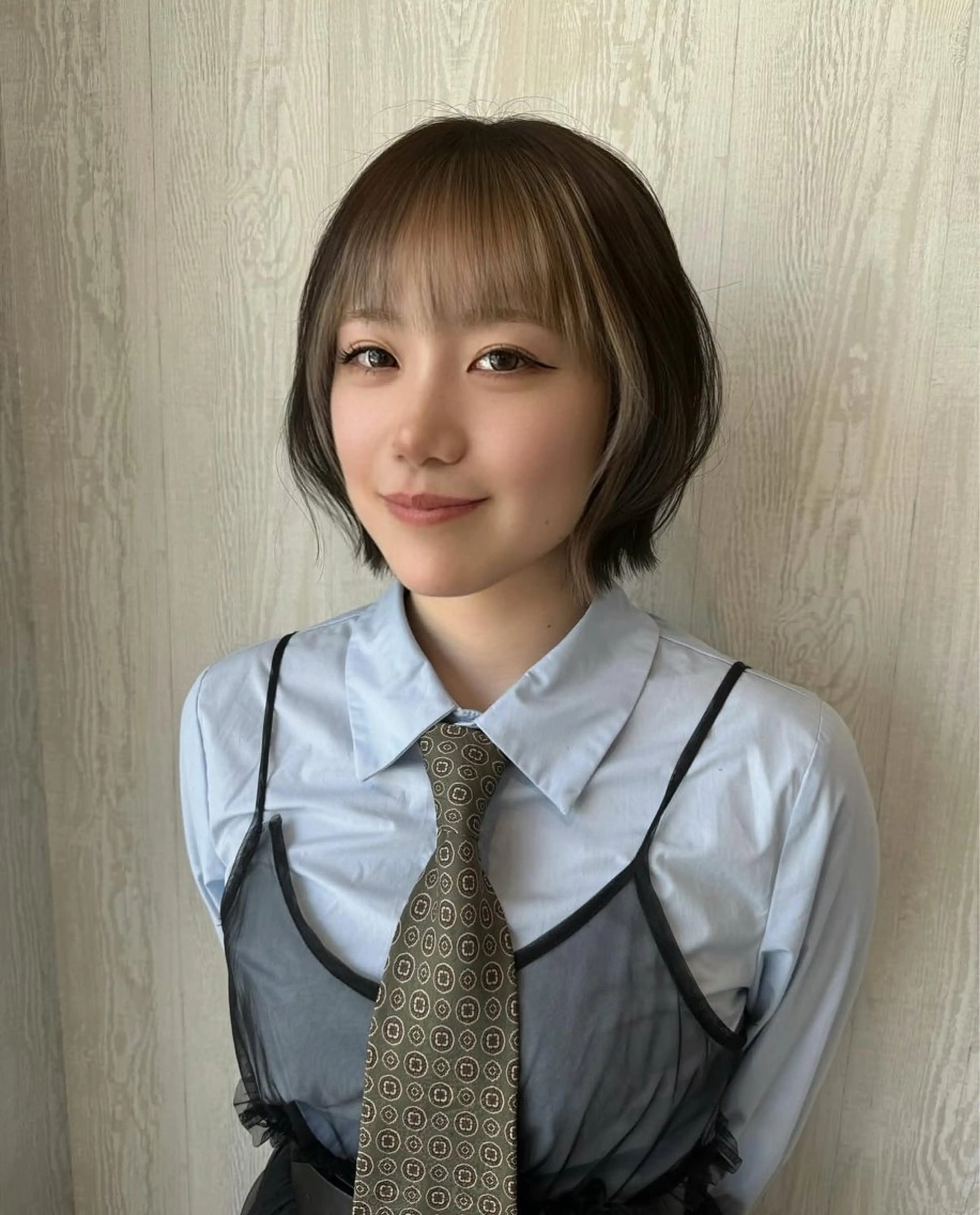 ショート カラー ブリーチ ダブルカラー ブリーチなしカラー ヘアカラー トリートメント 河合秀明/ショート /ボブ/レイヤーのヘアスタイル