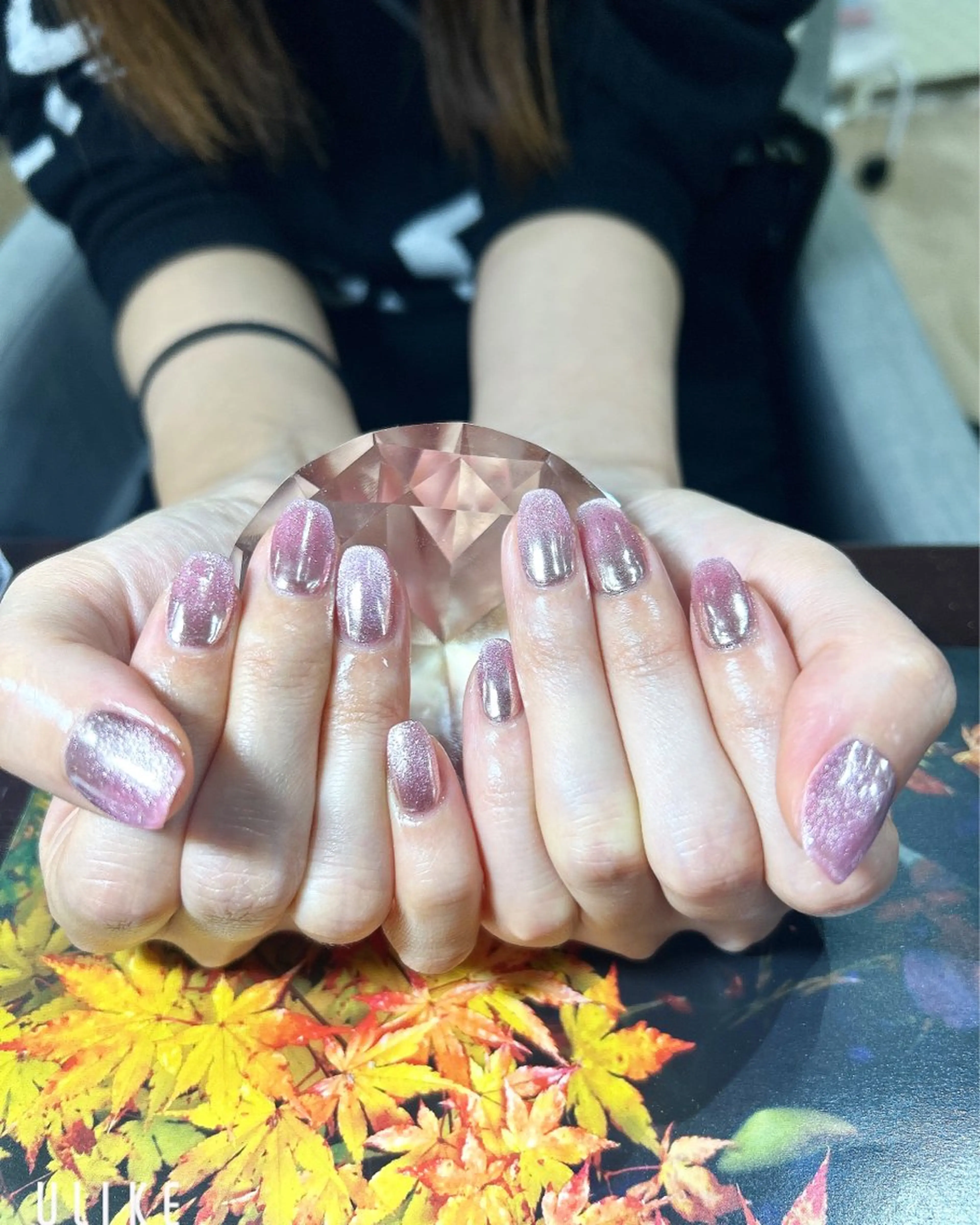 ネイル グラデーション マグネットネイル ミラーネイル ハンドネイル 吉野✨ ネイルデザイナー✨のネイルデザイン
