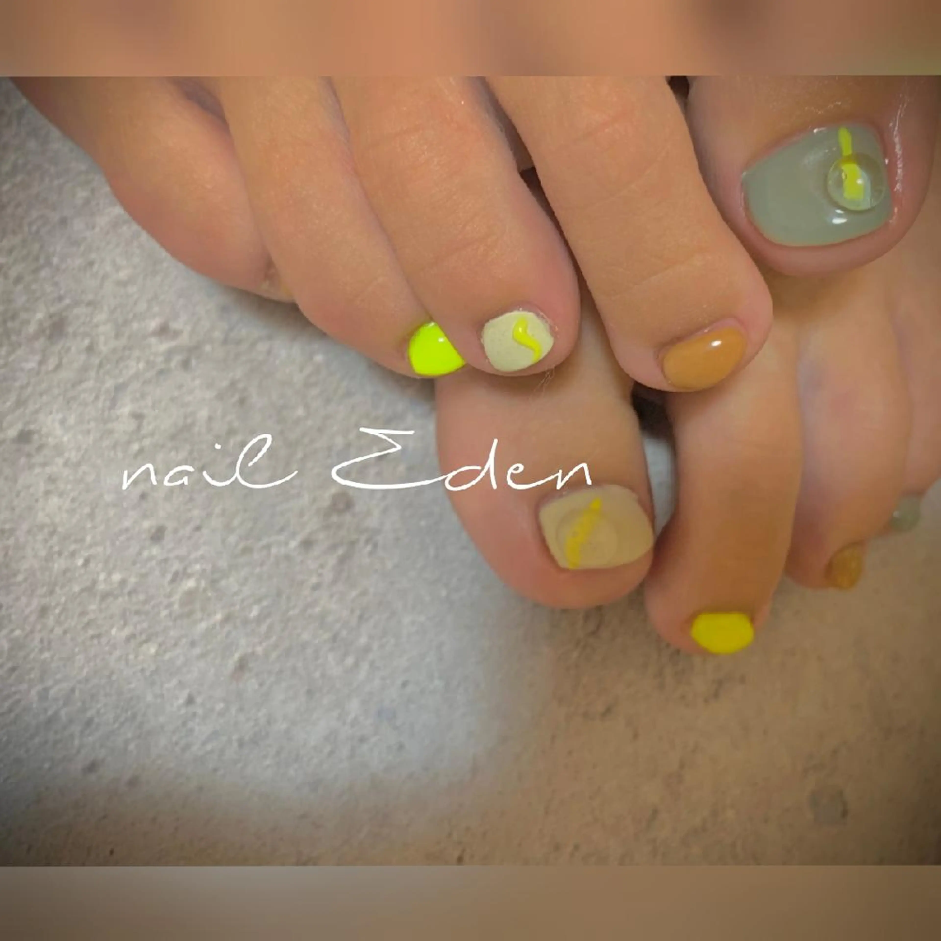ネイル 持ち込み フットネイル Eden　private nail saron所属・Eden ♾️のネイルデザイン