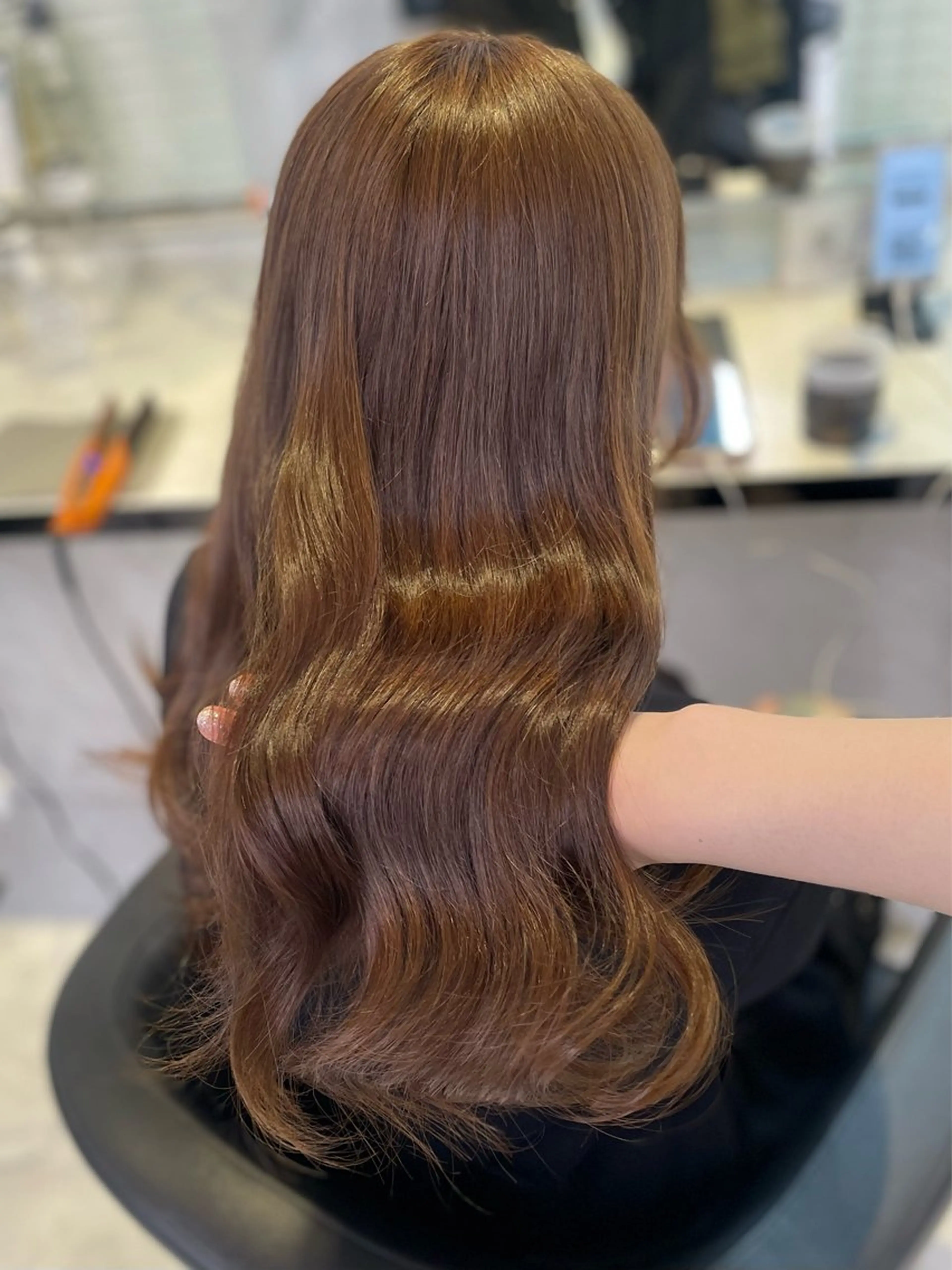 セミロング カット 縮毛矯正 うる艶トレンドヘア 🕊️上野BABYのヘアスタイル