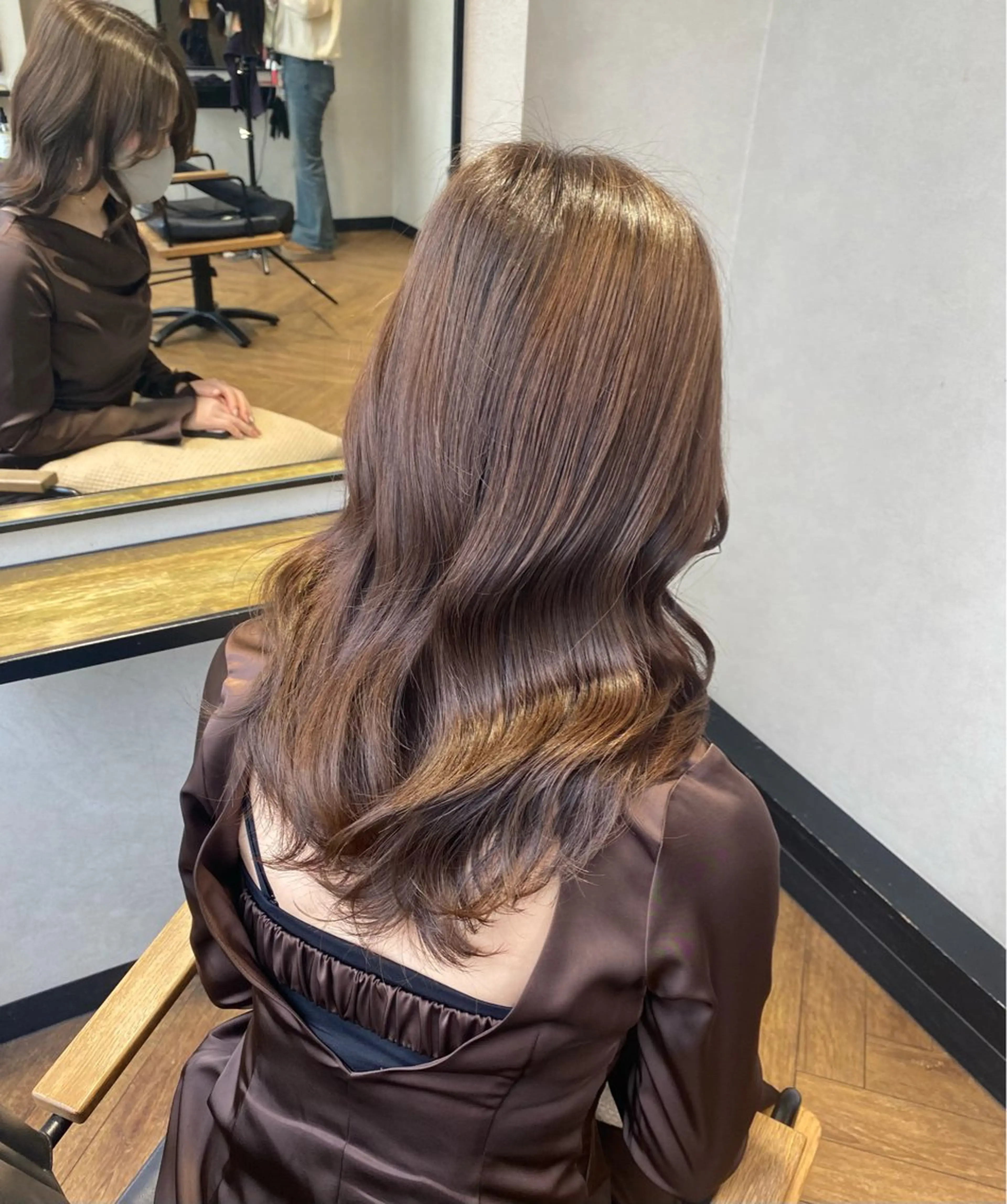ミディアム カラー MIREI /韓国風 /大阪美容室のヘアスタイル