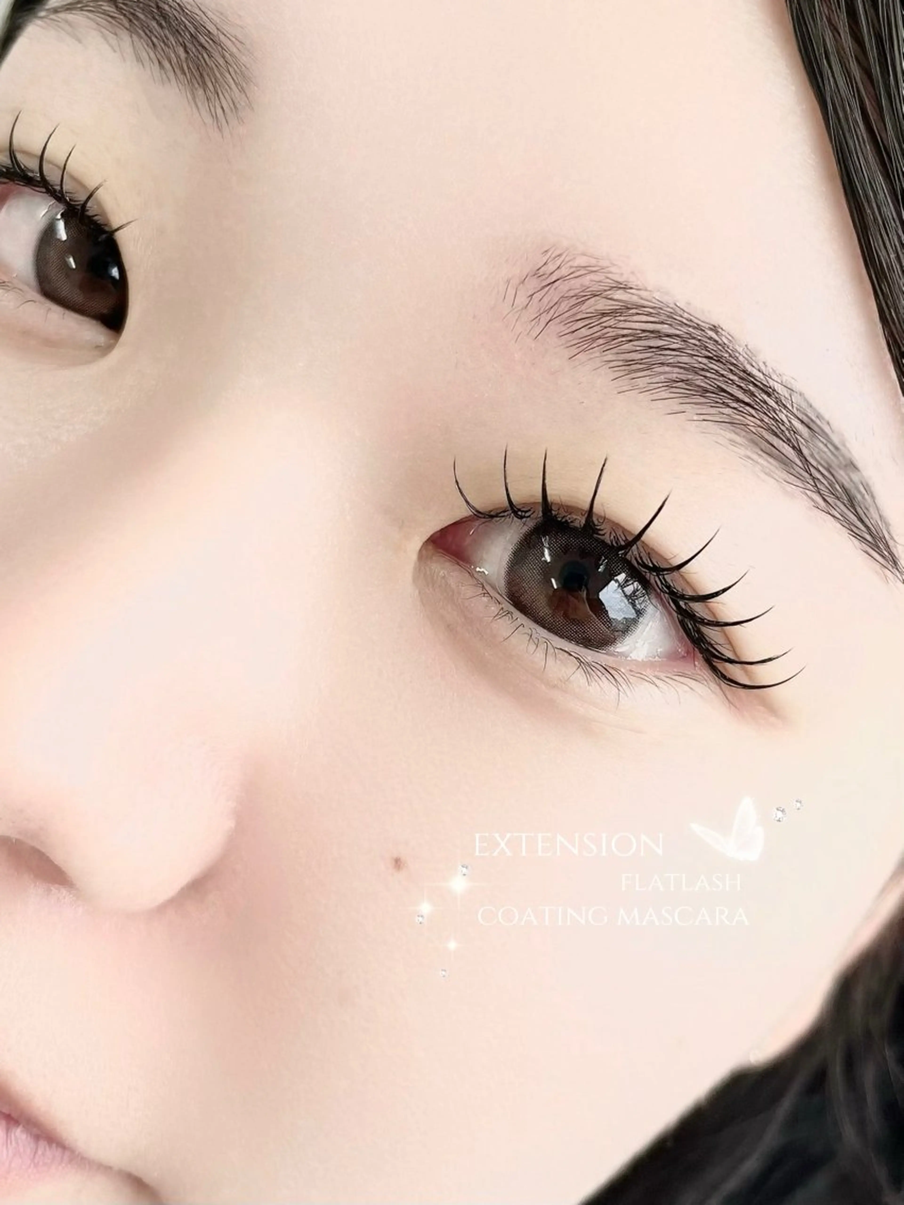 マツエク・マツパ 束感まつ毛 フラットラッシュ 韓国風マツエク マツエク 佐藤 実優のマツエク・マツパデザイン