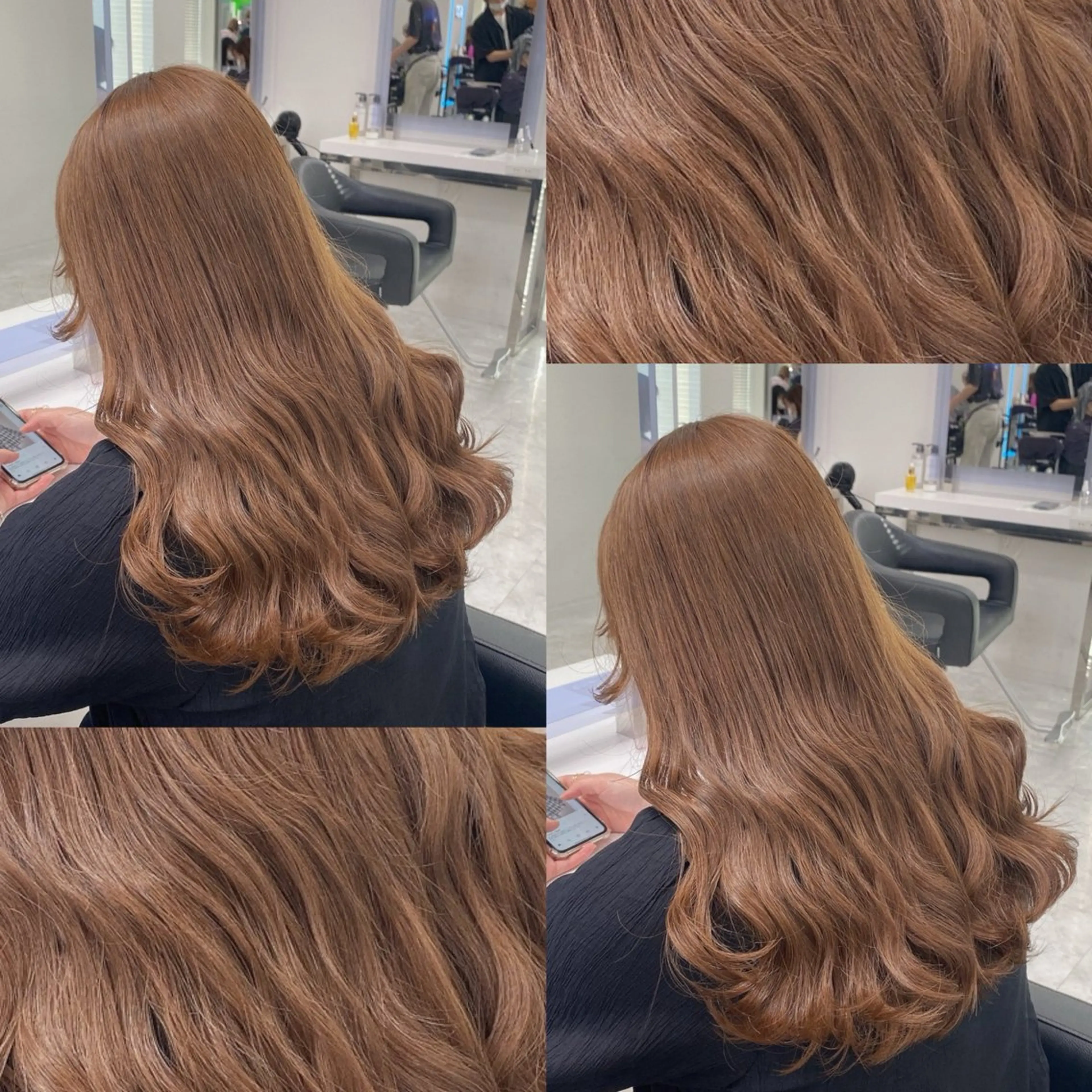 ミディアム カラー ヘアカラー トリートメント 艶髪グレージュ特化/ CHIKARAのヘアスタイル