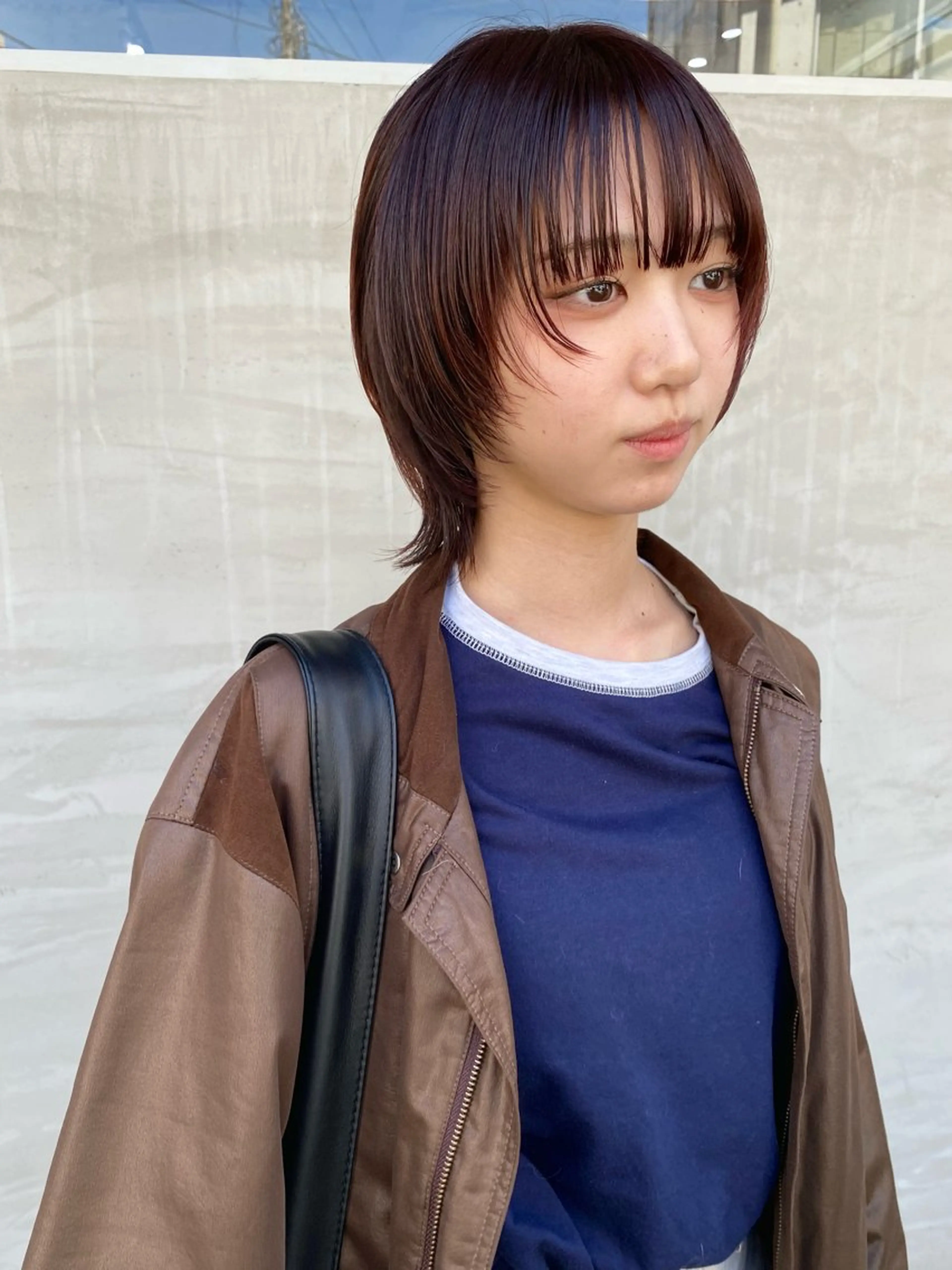 ショート カラー ウルフカット 森貴裕/ベージュ/ パーマ/オリーブのヘアスタイル