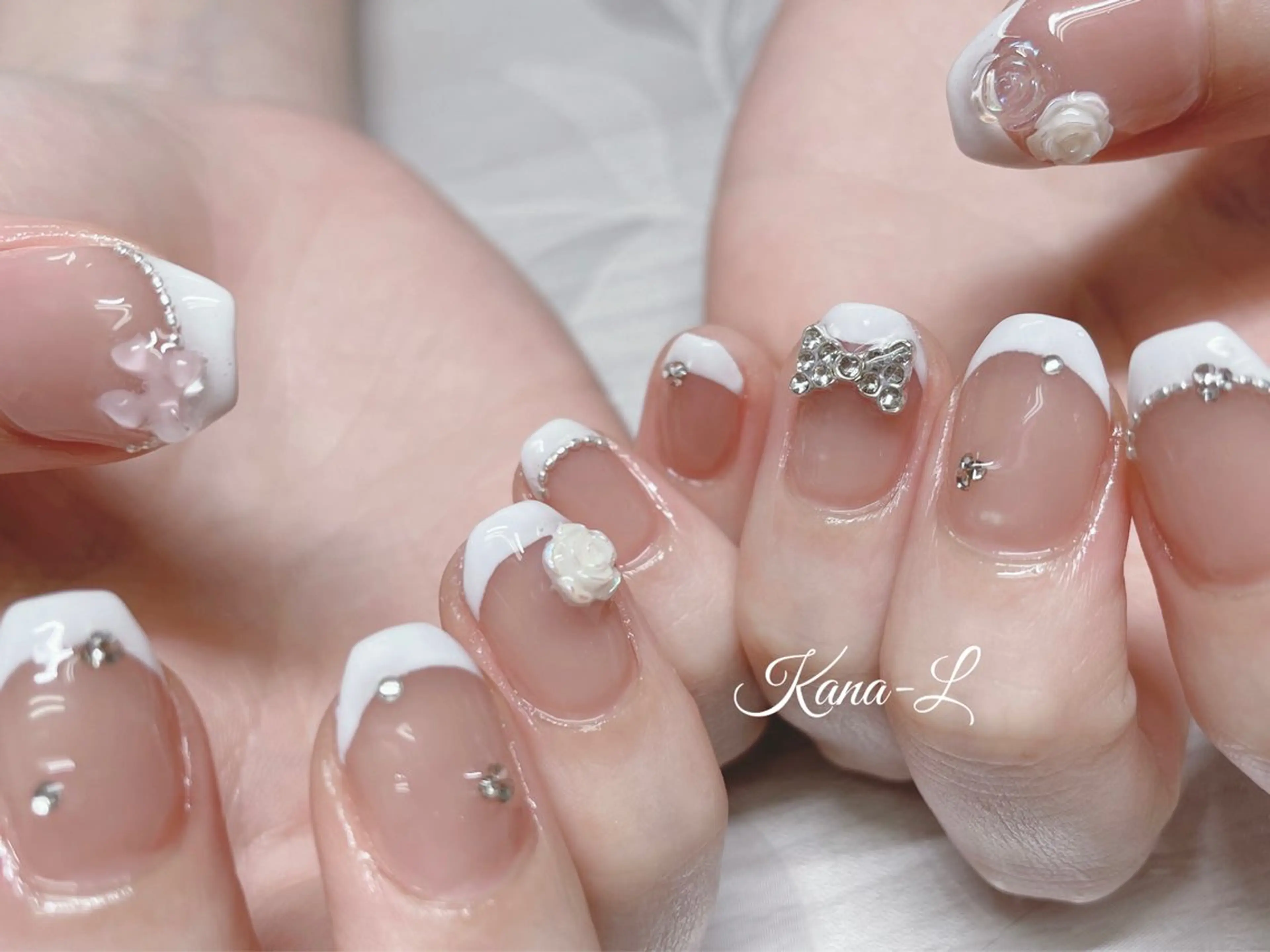 ネイル ジェルネイル 韓国ネイル パラジェル ワンホンネイル 芦辺 香奈のネイルデザイン