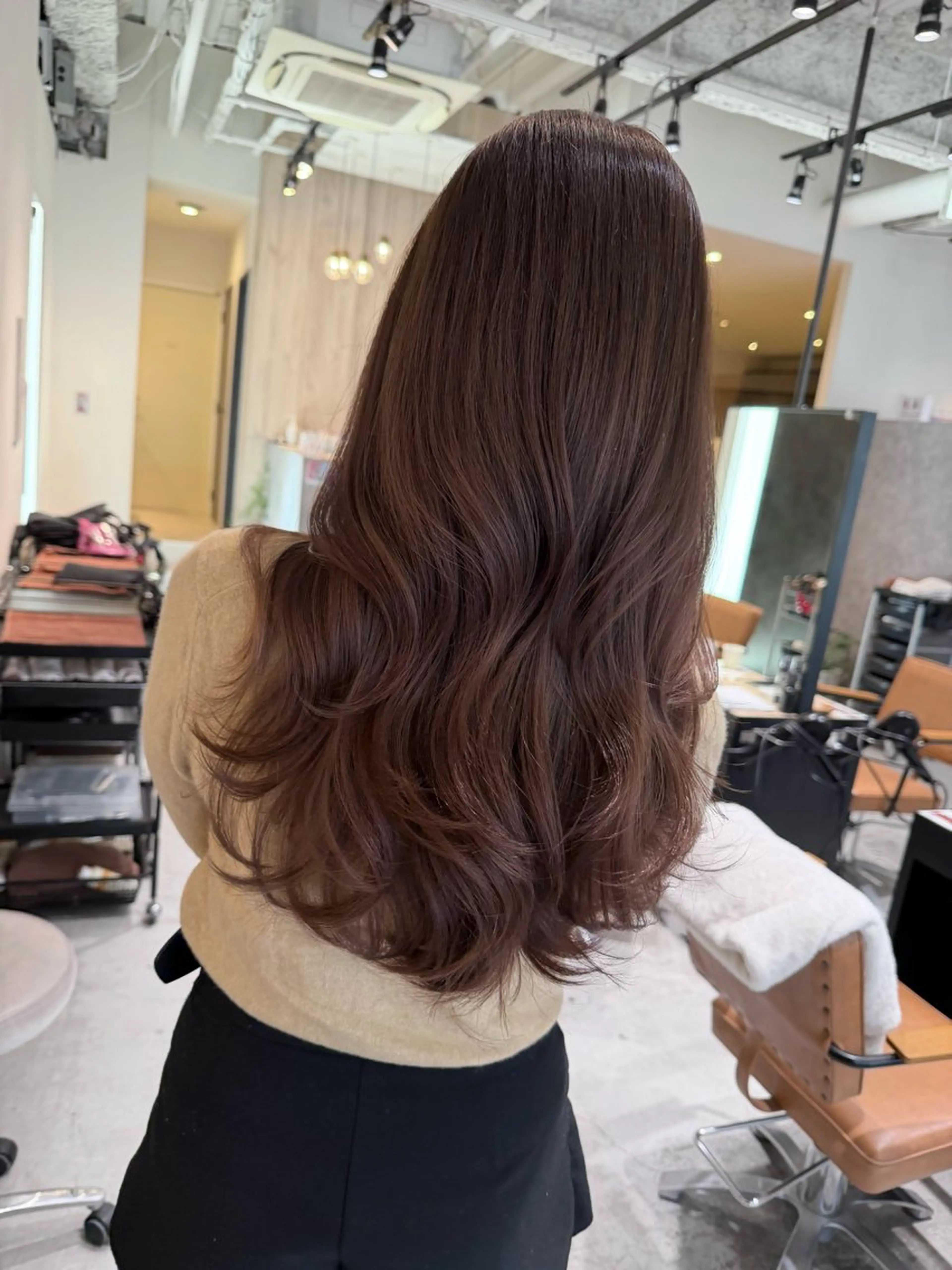 ロング カット ヘアカラー Ria／透明感カラー ／レイヤー／ボブ🌸のヘアスタイル