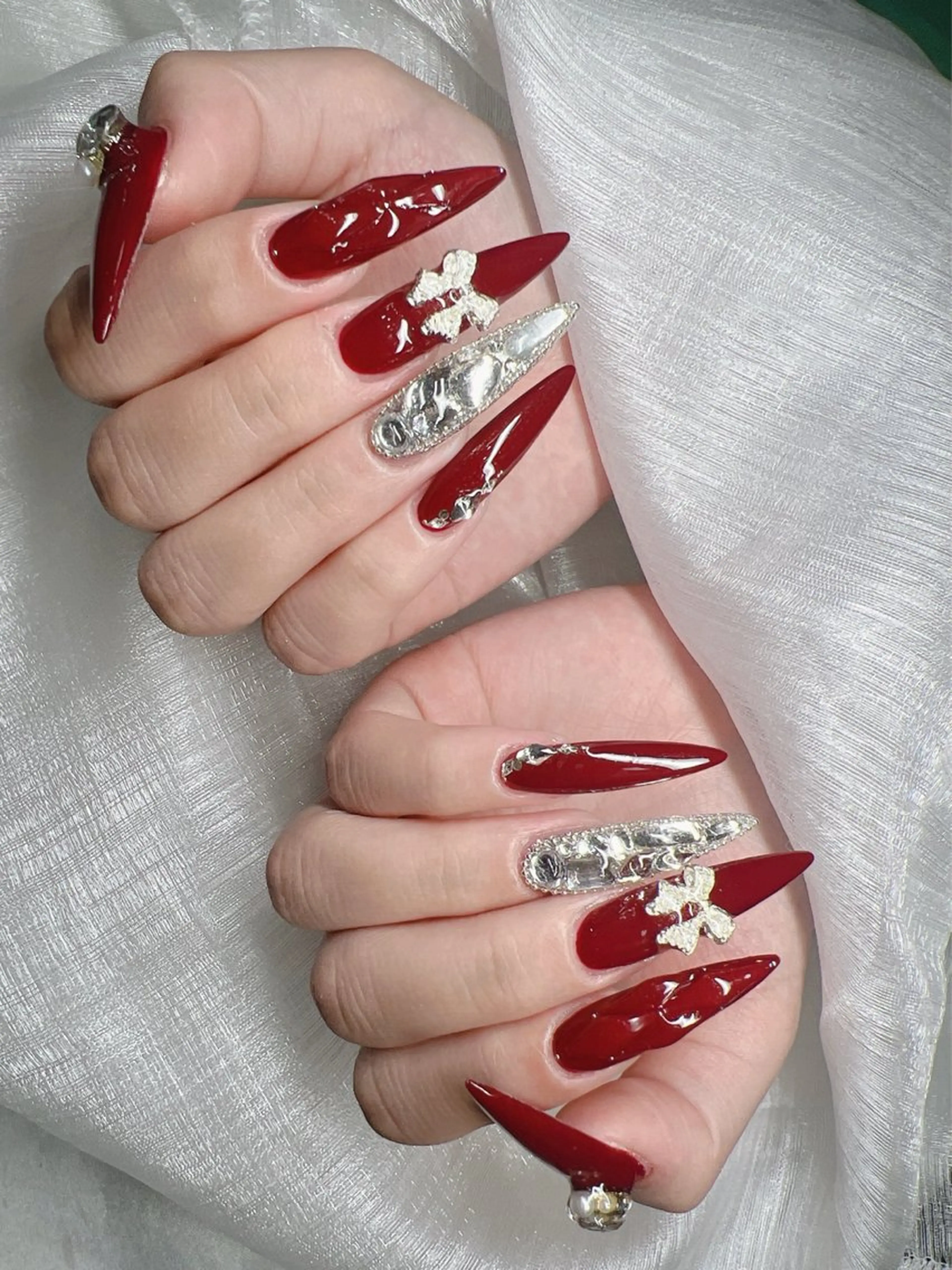 ネイル ハンドネイル Lee Nails チップ長さだし専門店のネイルデザイン