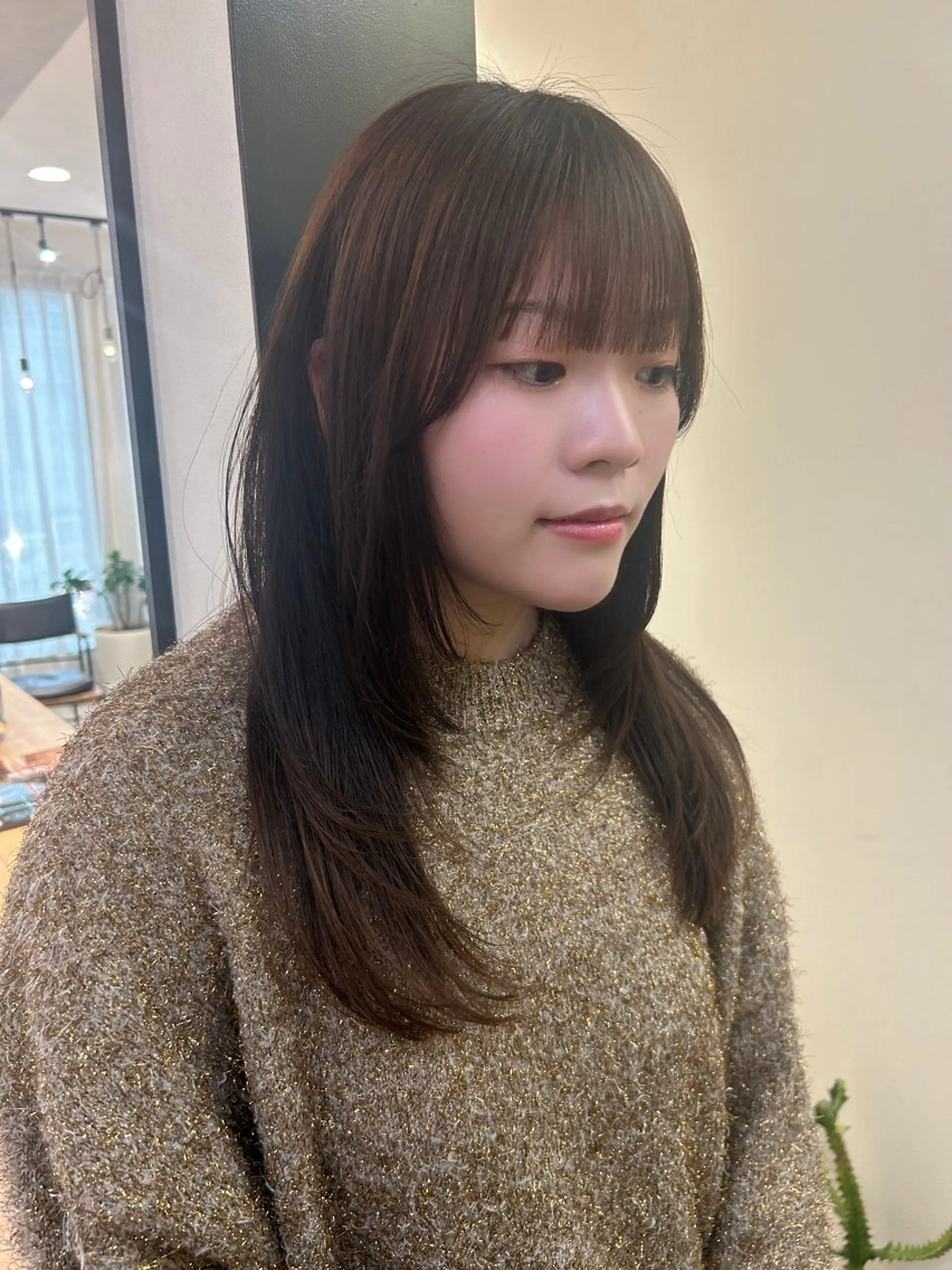 ロング レイヤーカット カット トリートメント hub hair レイヤー/透明感のヘアスタイル