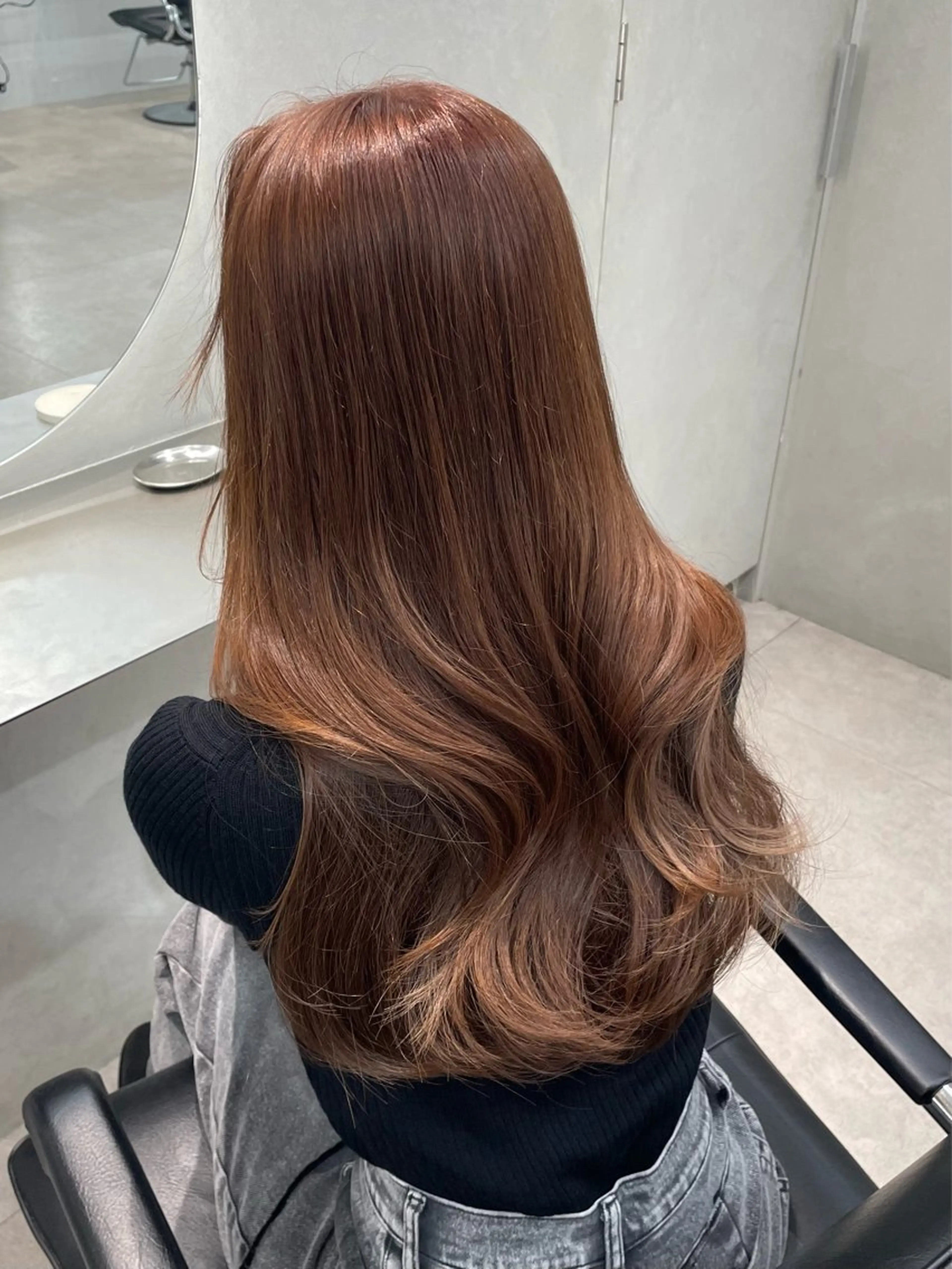 セミロング カラー アッシュ アッシュブラウン ベージュカラー ブラウンカラー 透明感カラー 表参道/透明感 グレージュ/ブラウンのヘアスタイル