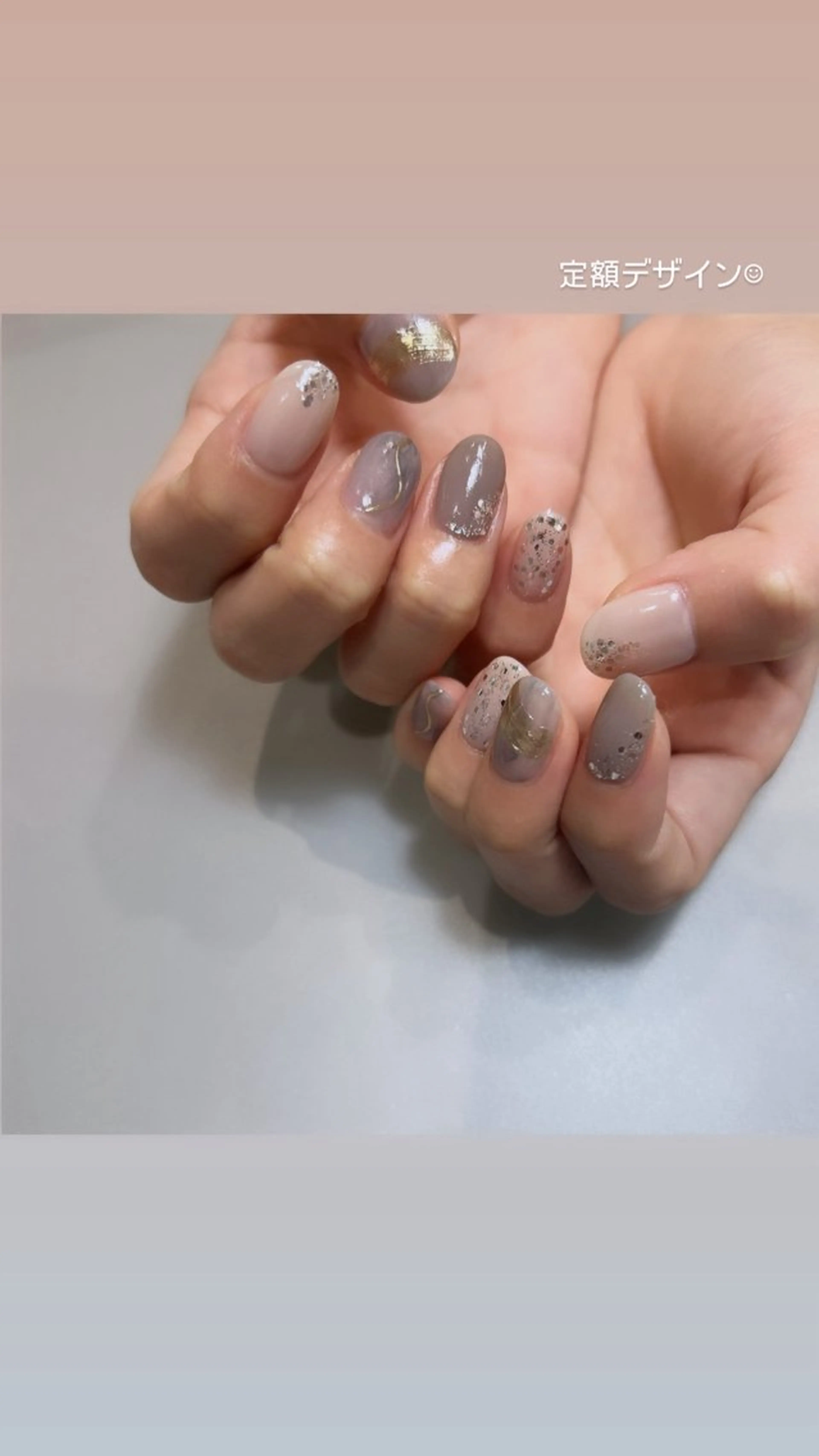 ネイル ハンドネイル NINEnami ニュアンスネイルのネイルデザイン