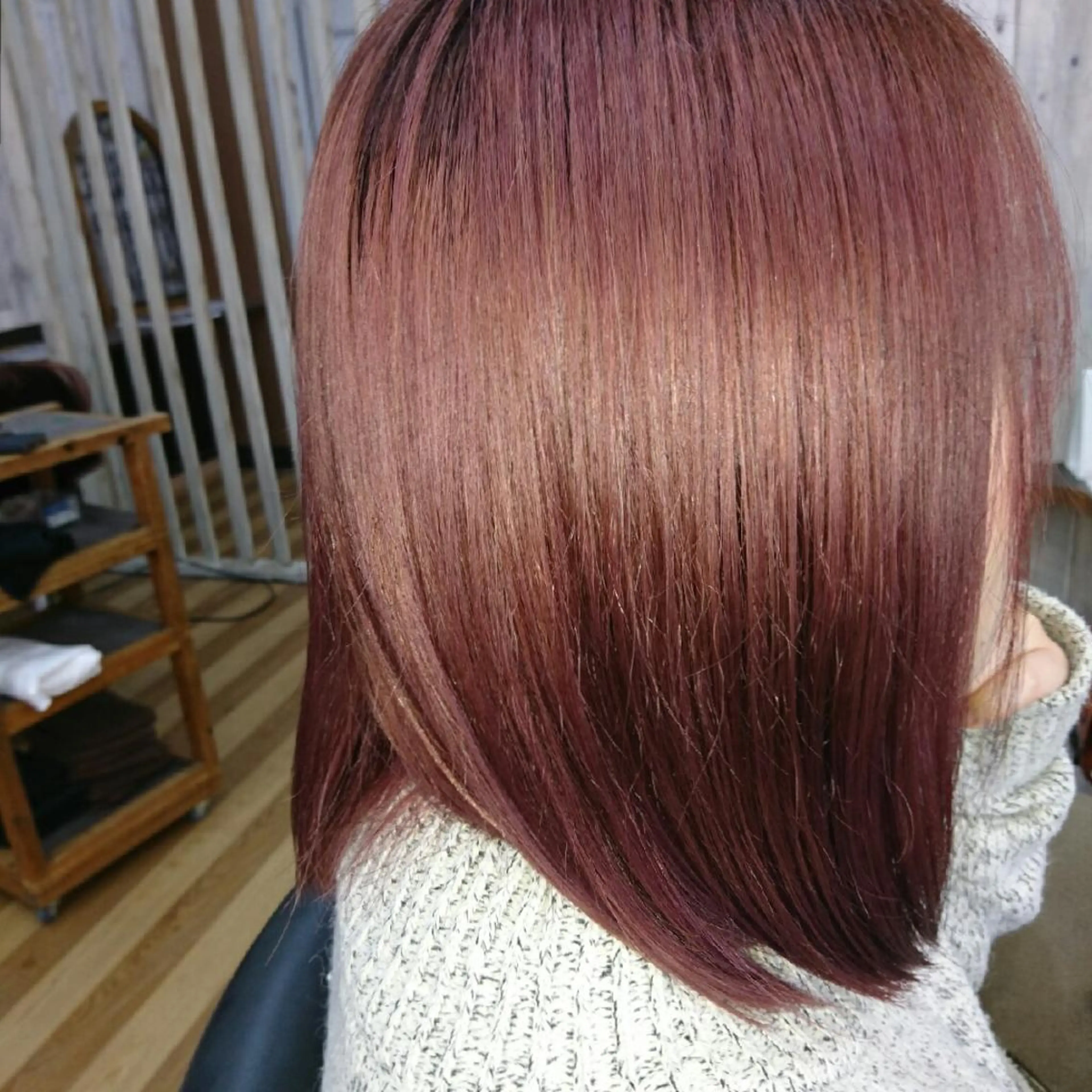 カラー ピンクカラー シルバー 中村 恵二のヘアスタイル